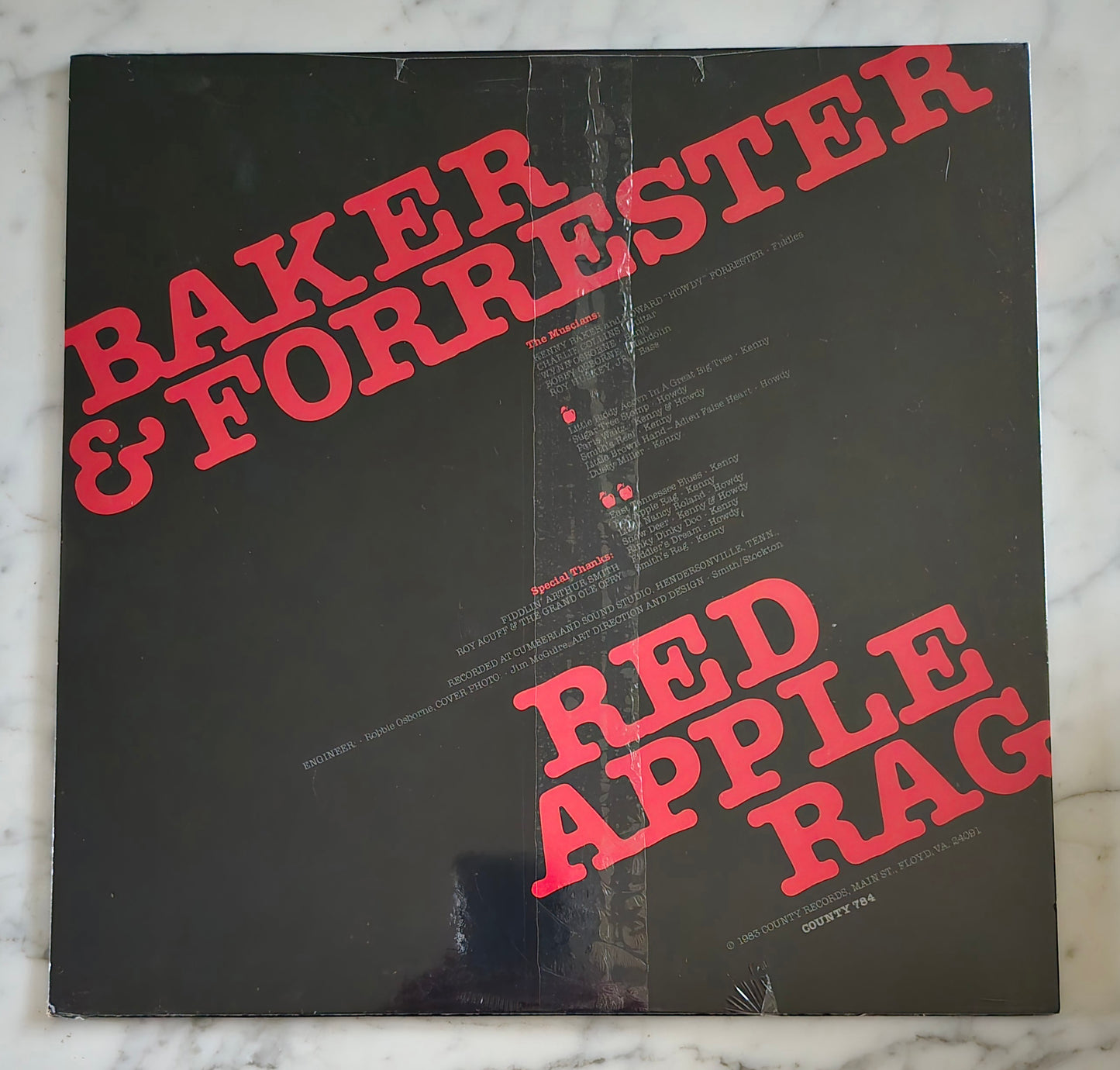 Red Apple Rag by Baker and Forrester Vinyl Record UNOPENED!