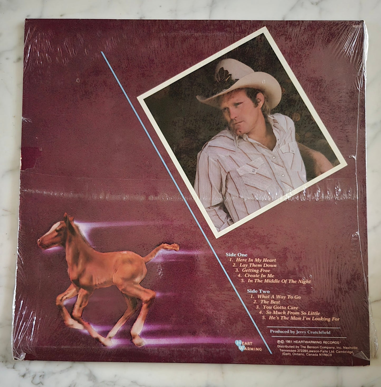 Terry Bradshaw Here In My Heart Vinyl Record UNOPENED!