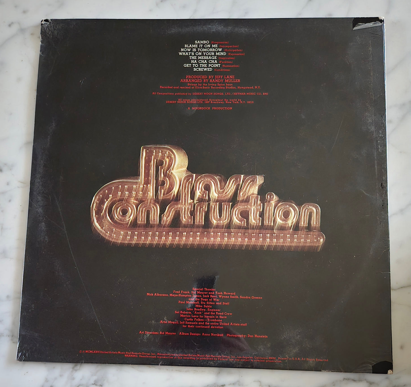 Brass Construction II Vinyl Record UNOPENED!