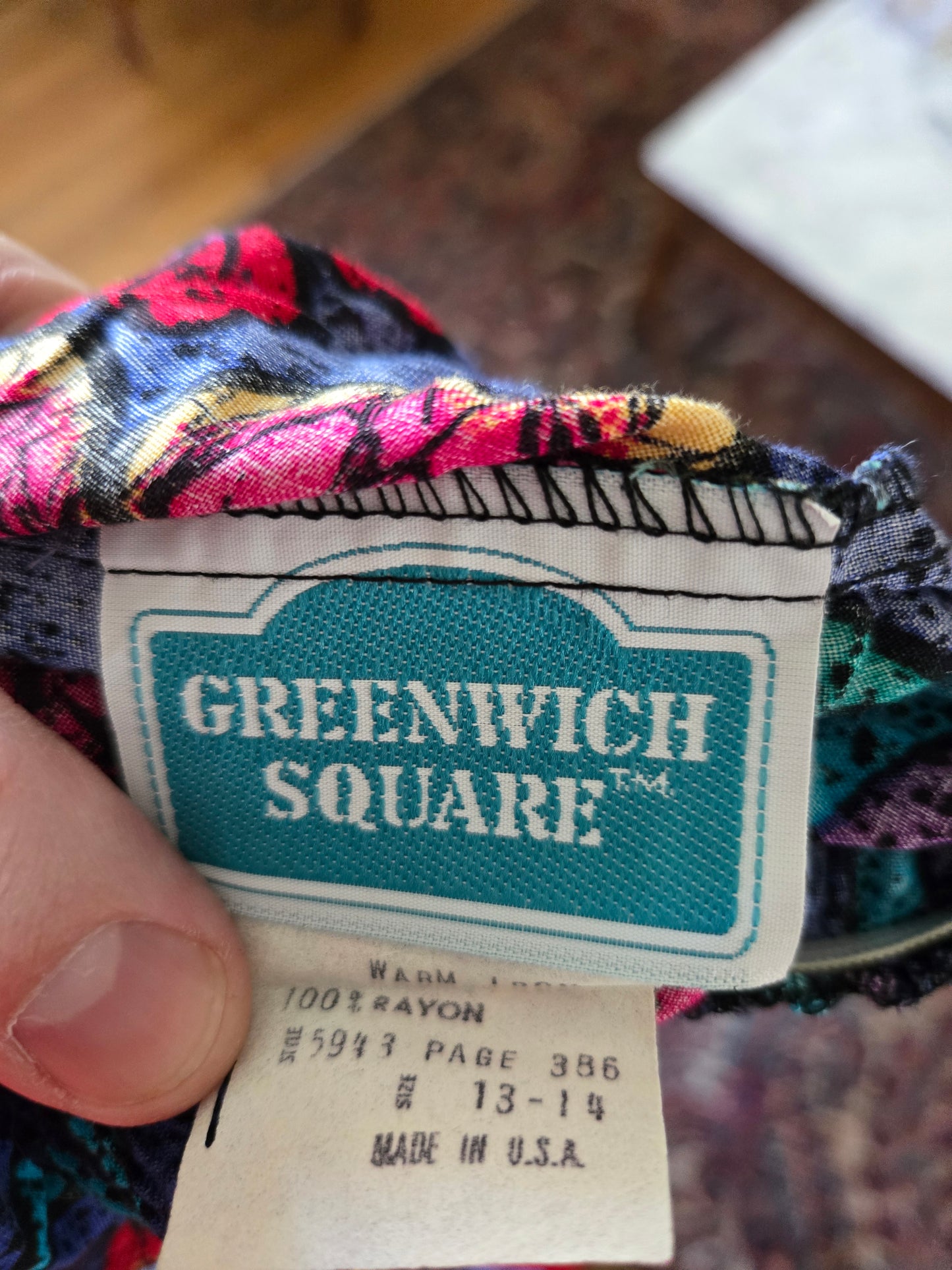 Vintage Floral Print Skirt by Greenwich Square