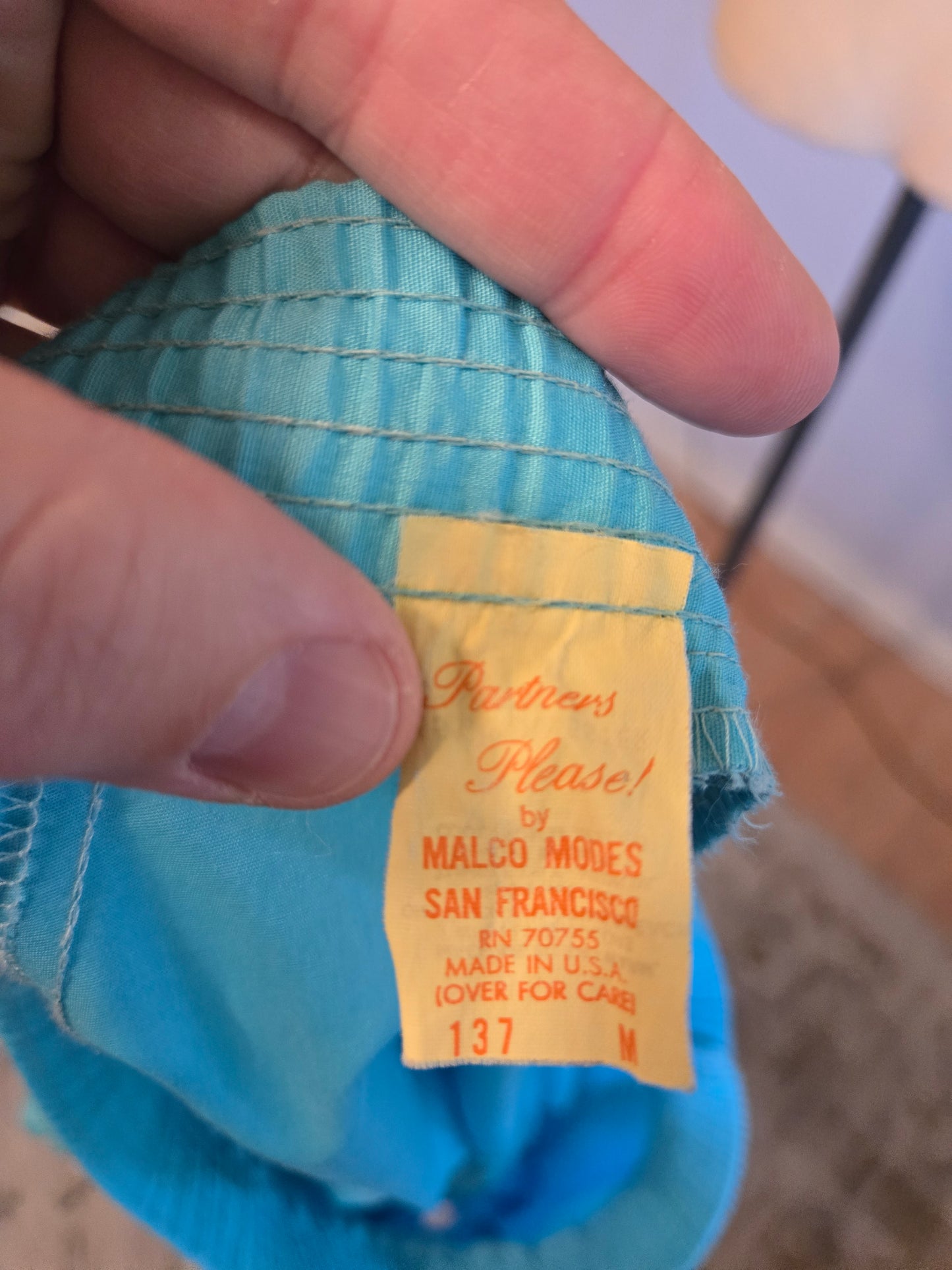 Vintage Light Blue Skirt by Malco Modes