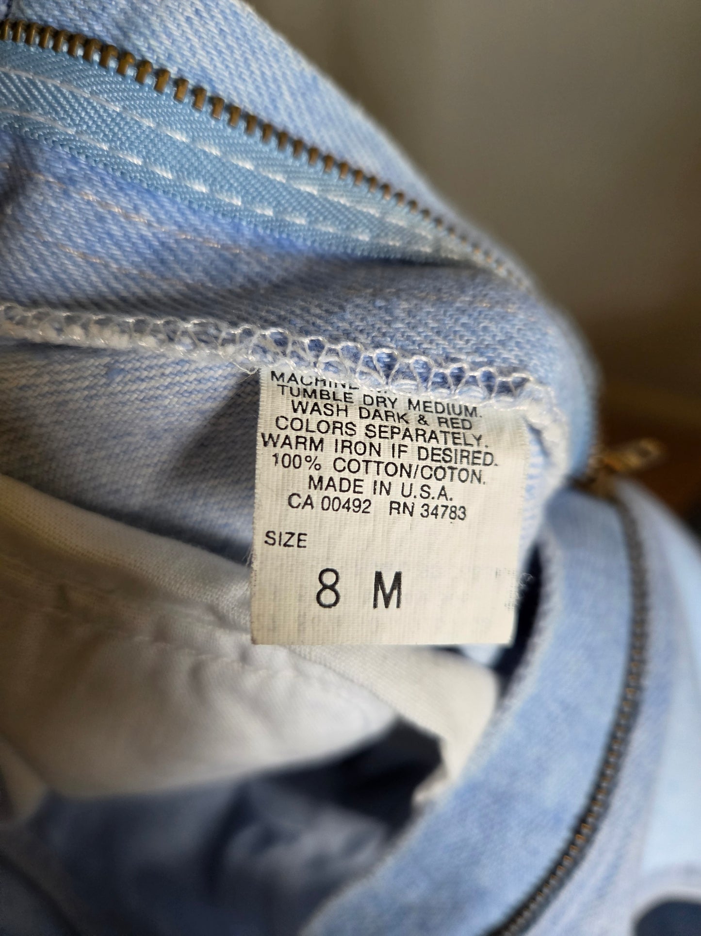 Vintage Light Blue Denim Jeans by Lee Size 8