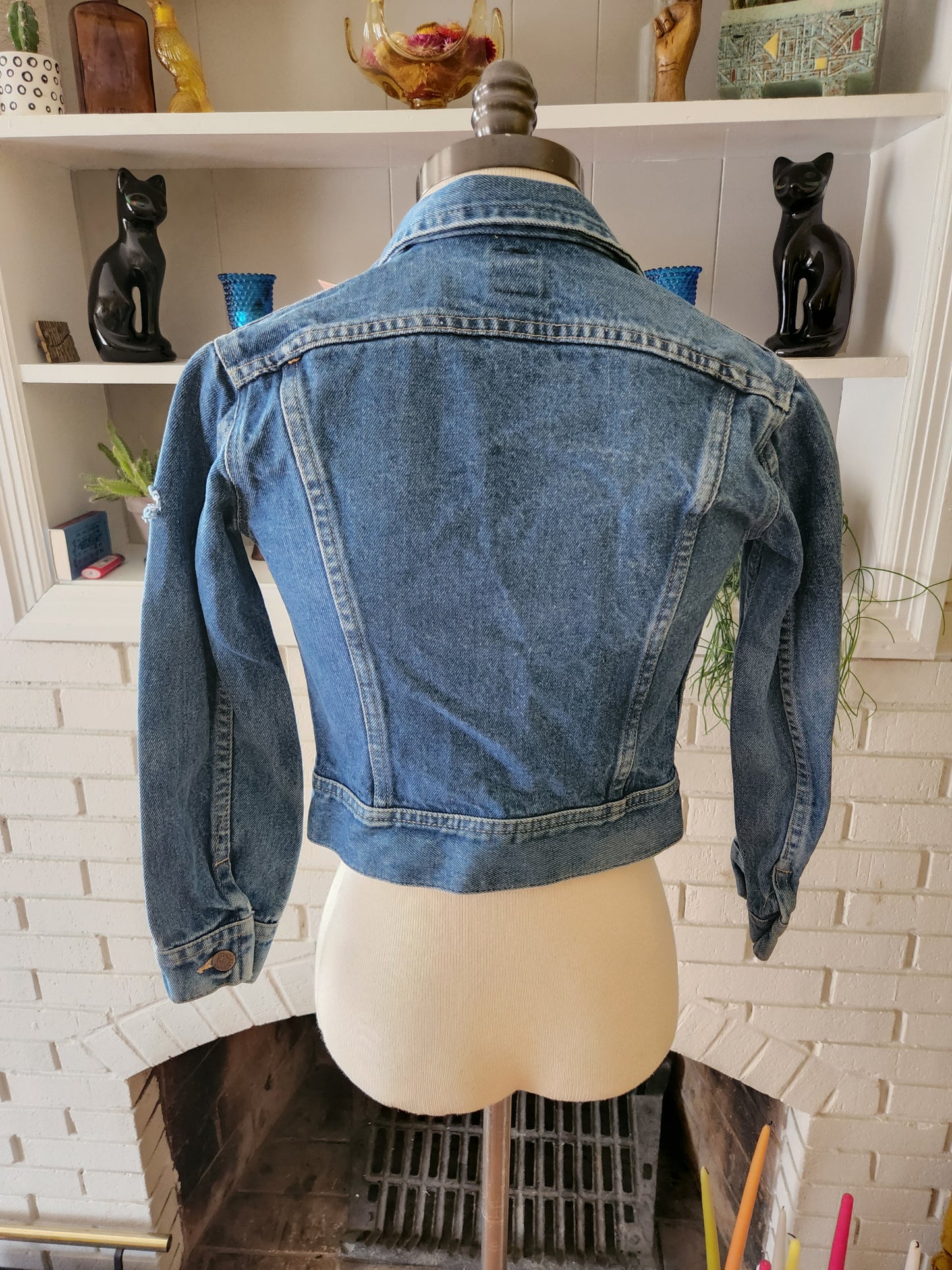 Vintage Long Sleeve Kid's Denim Jean Jacket by Lee