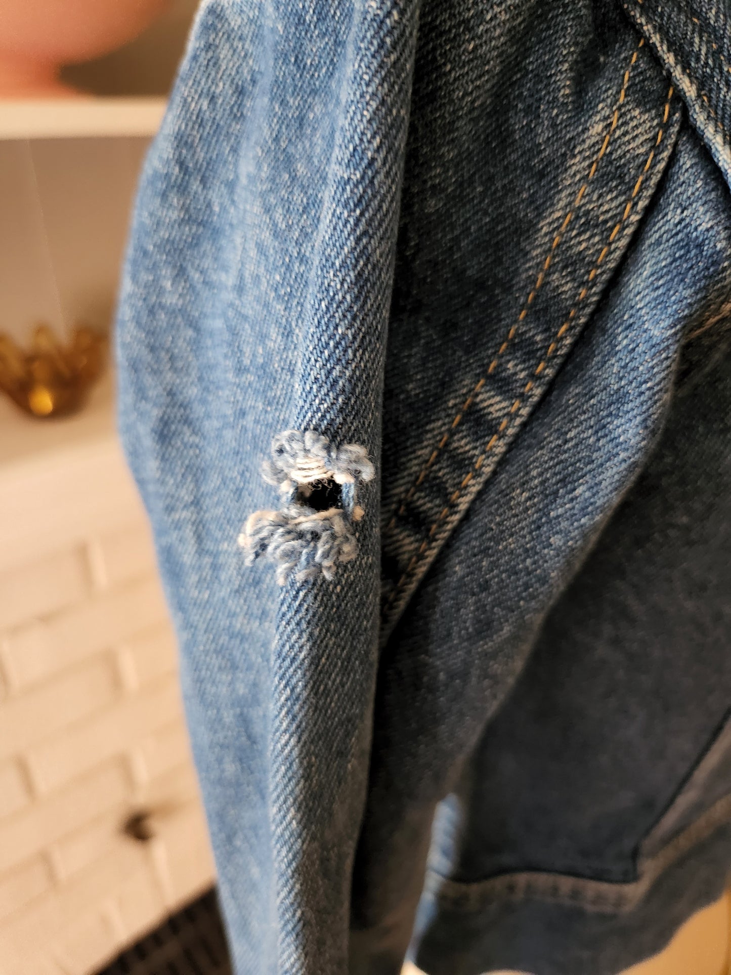 Vintage Long Sleeve Kid's Denim Jean Jacket by Lee