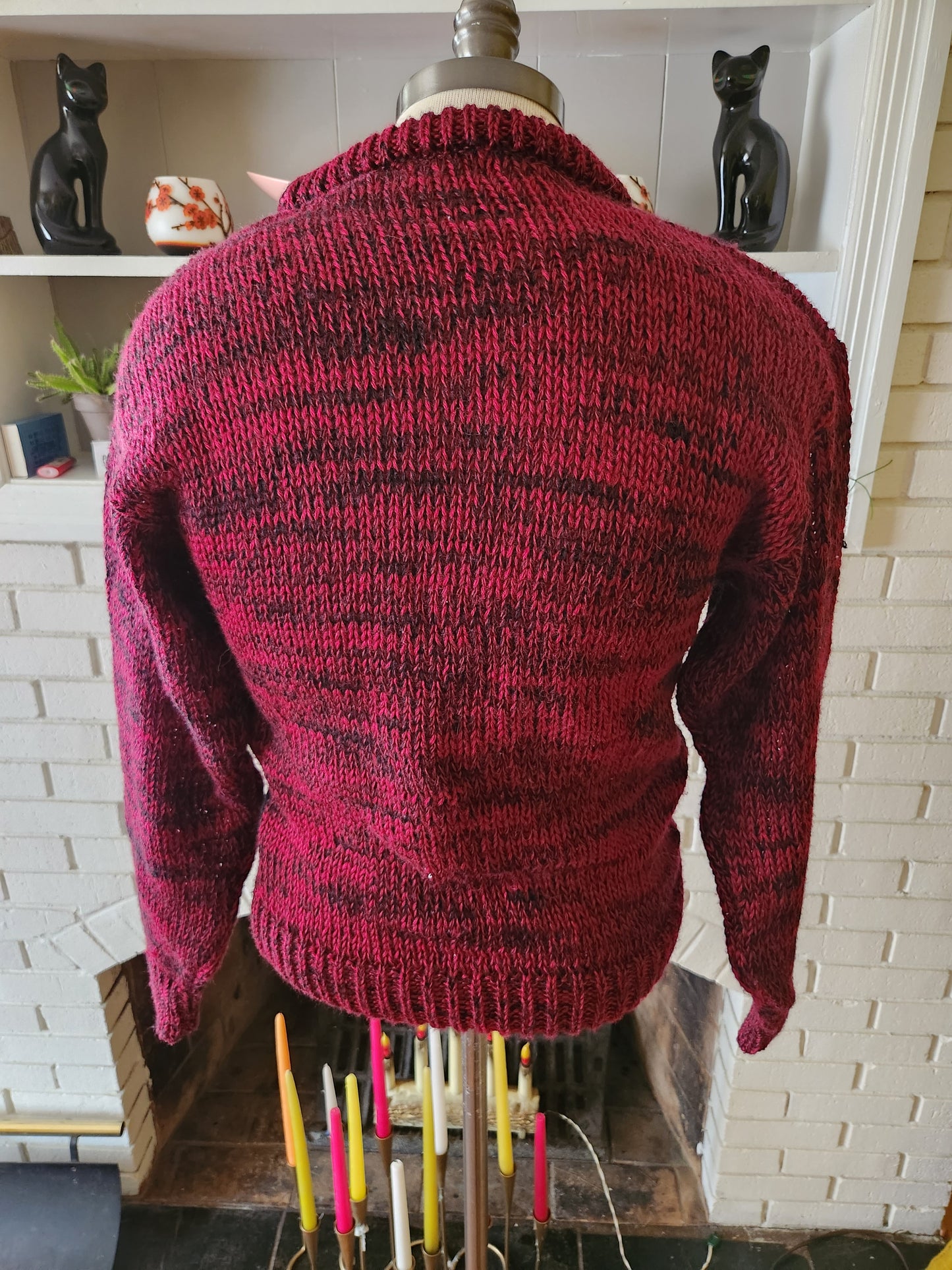 Vintage Red and Black Sweater by Forte