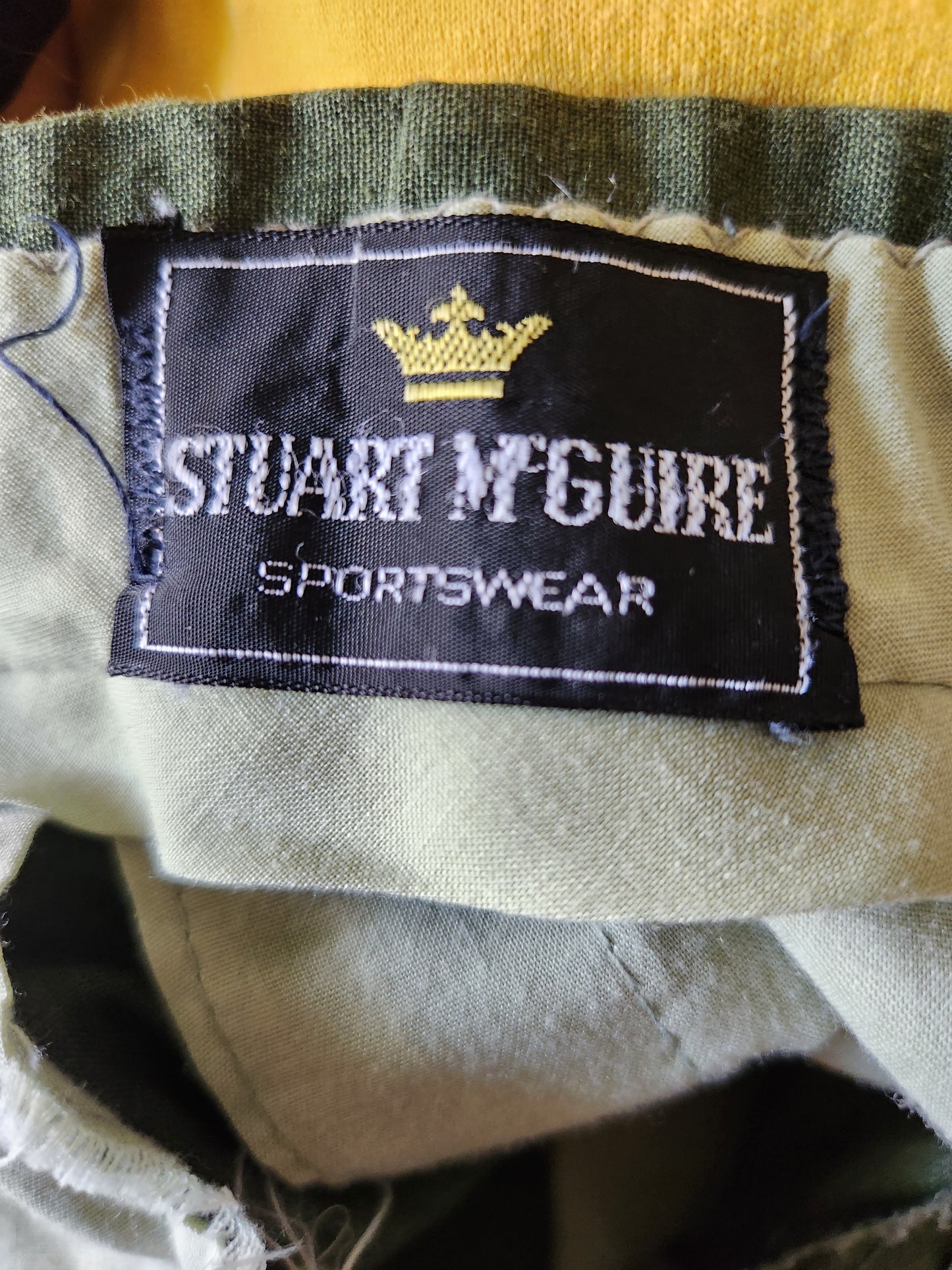Vintage Green Shorts by Stuart McGuire Sportswear