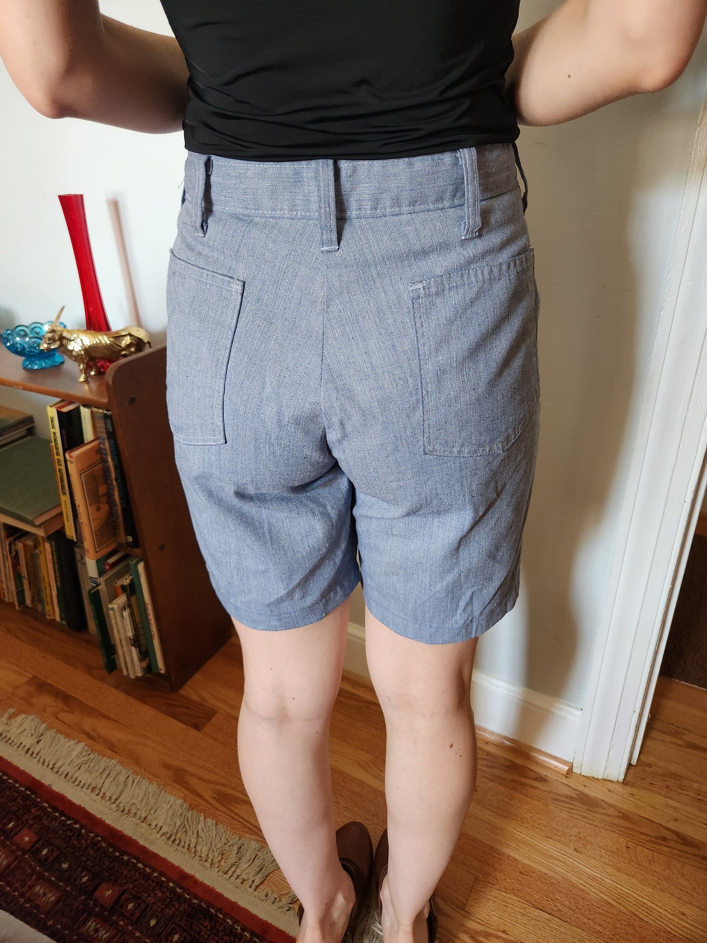 Vintage Blue Shorts by Tobias Trousers