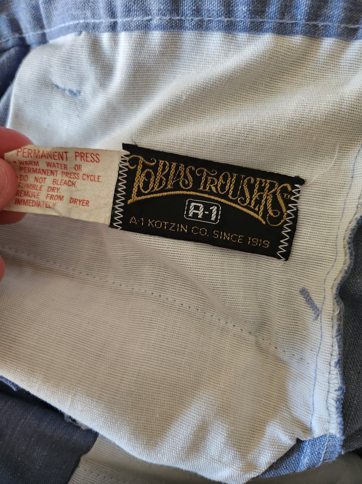 Vintage Blue Shorts by Tobias Trousers