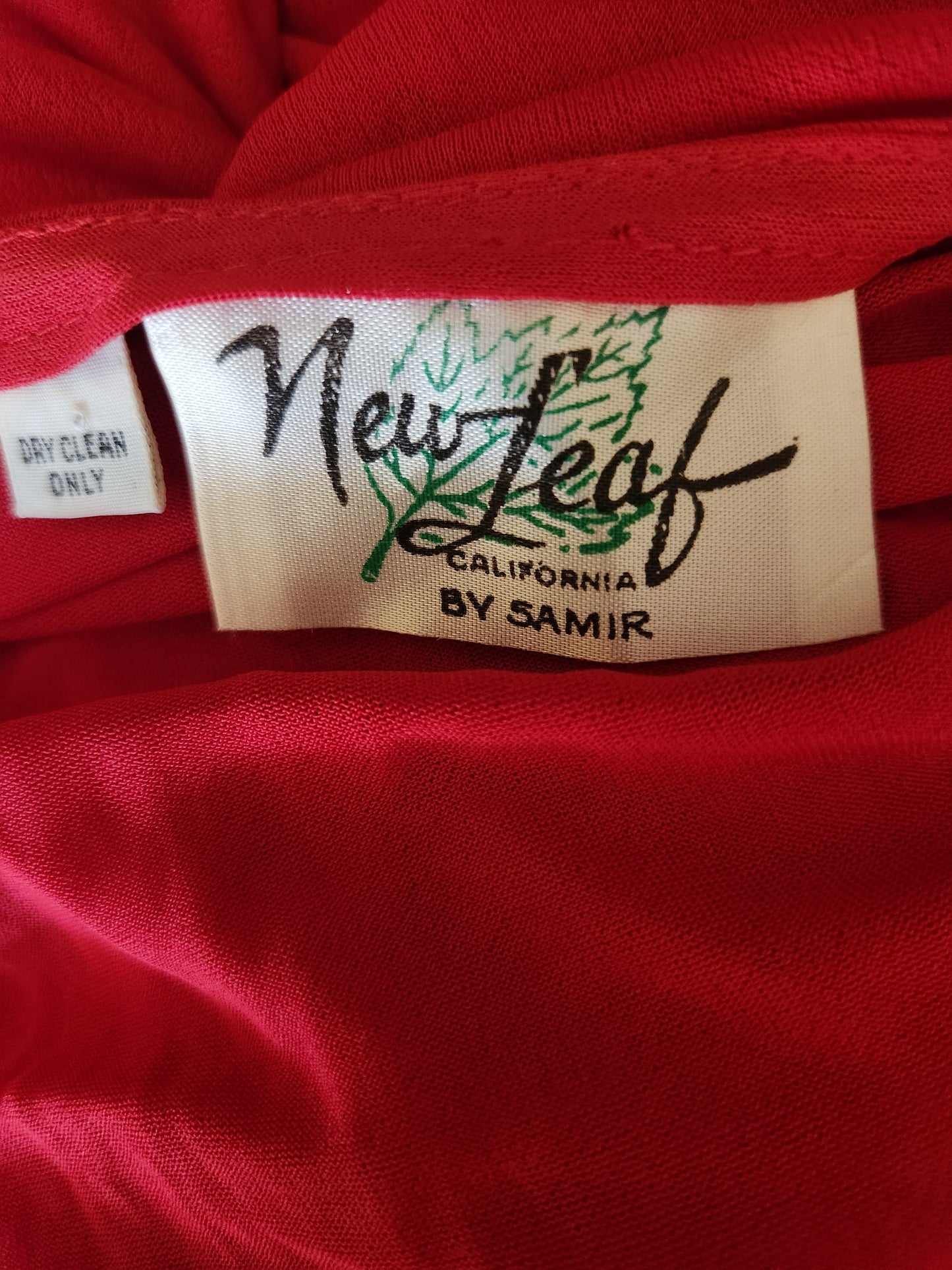 Vintage Long Sleeve Red Dress by New Leaf