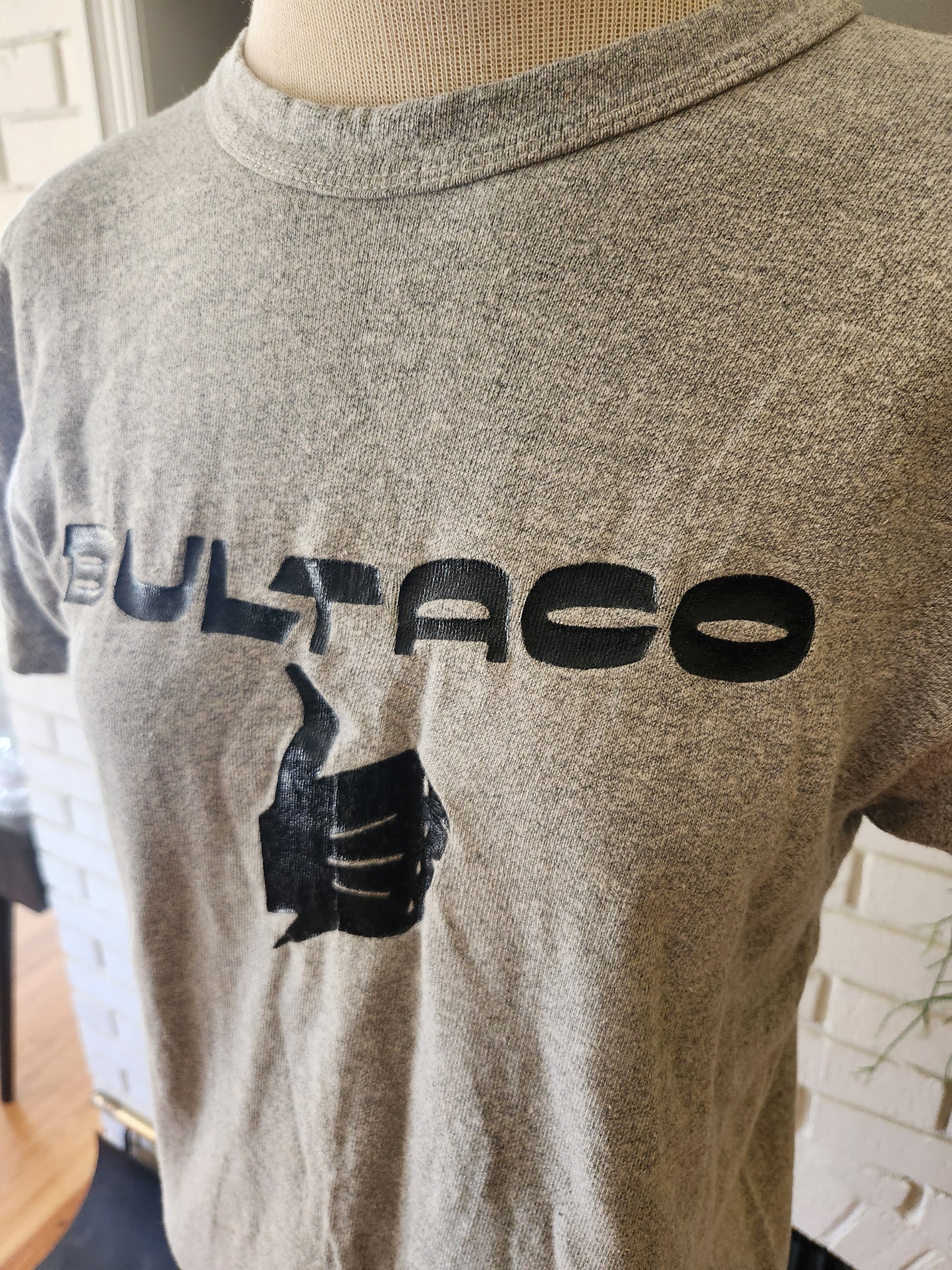 Vintage Gray Bultaco Motorcycle T Shirt by Champion