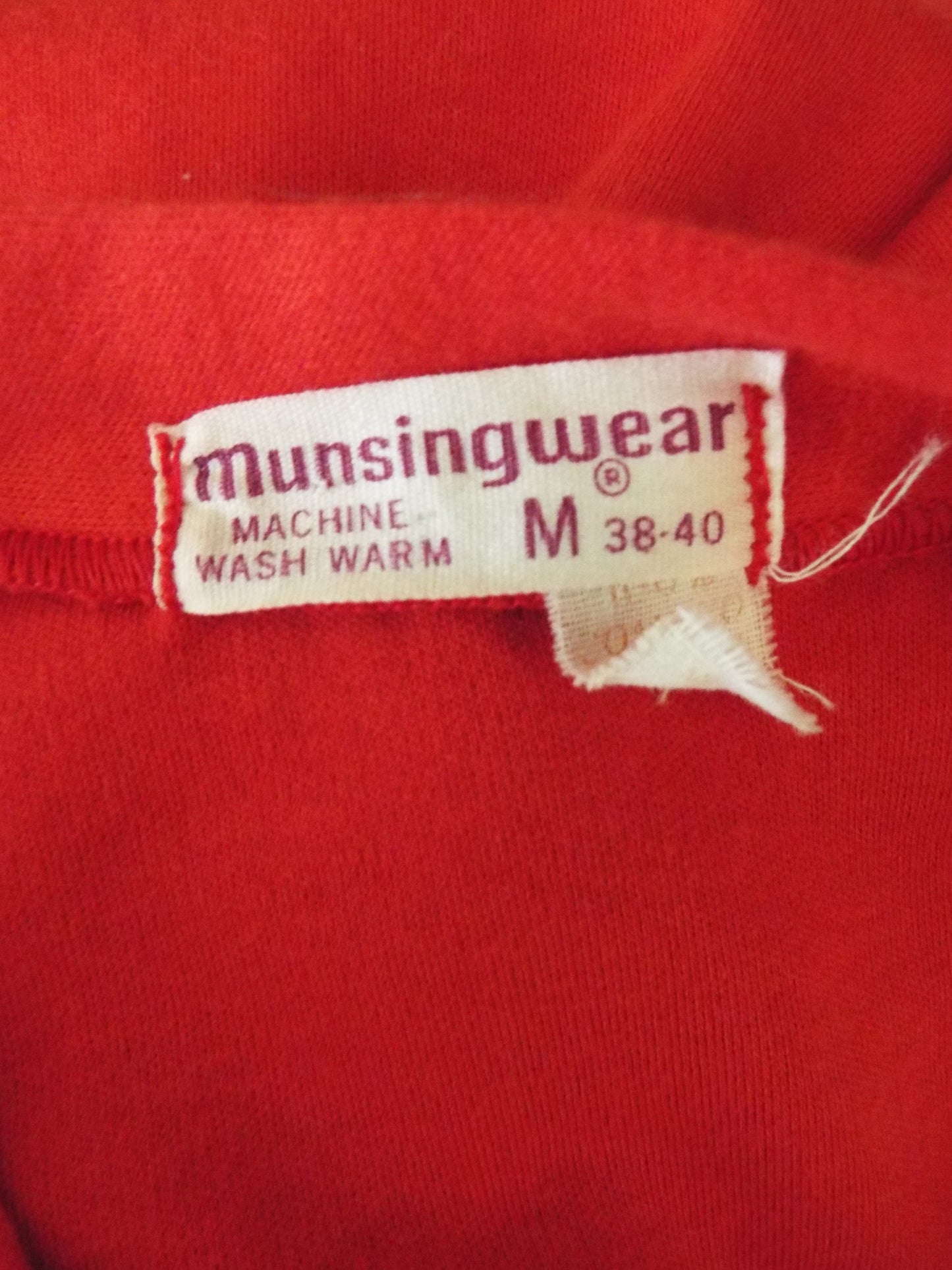 Vintage Short Sleeve Red Dress by Munsingwear