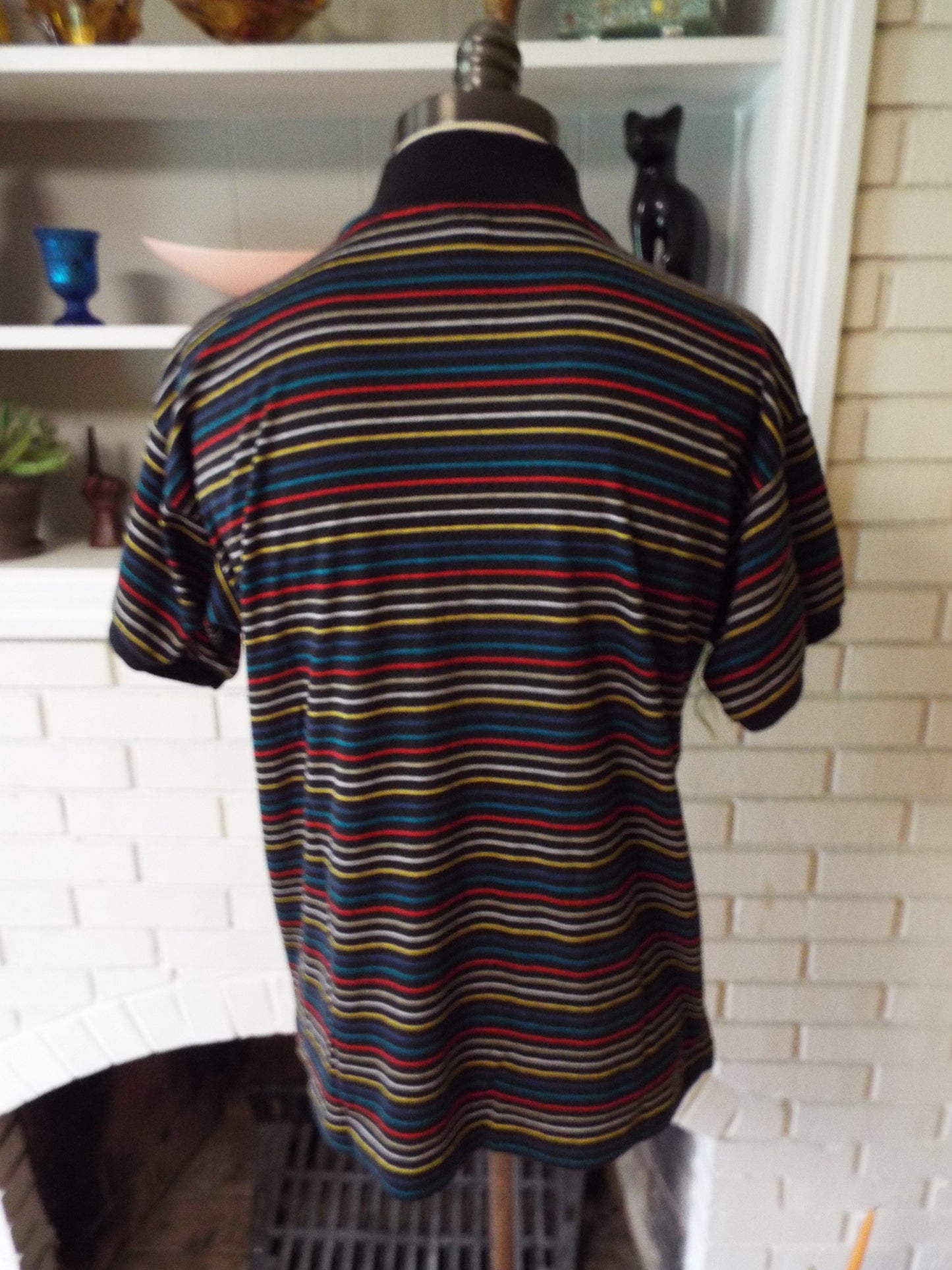 Vintage Striped Collared Shirt by Jantzen