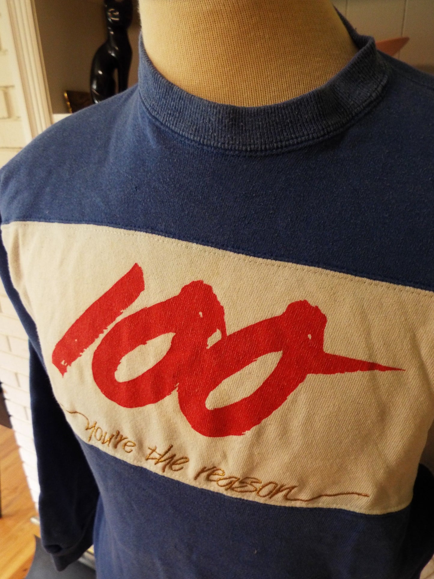 Vintage Blue Graphic Sweatshirt by Players Club