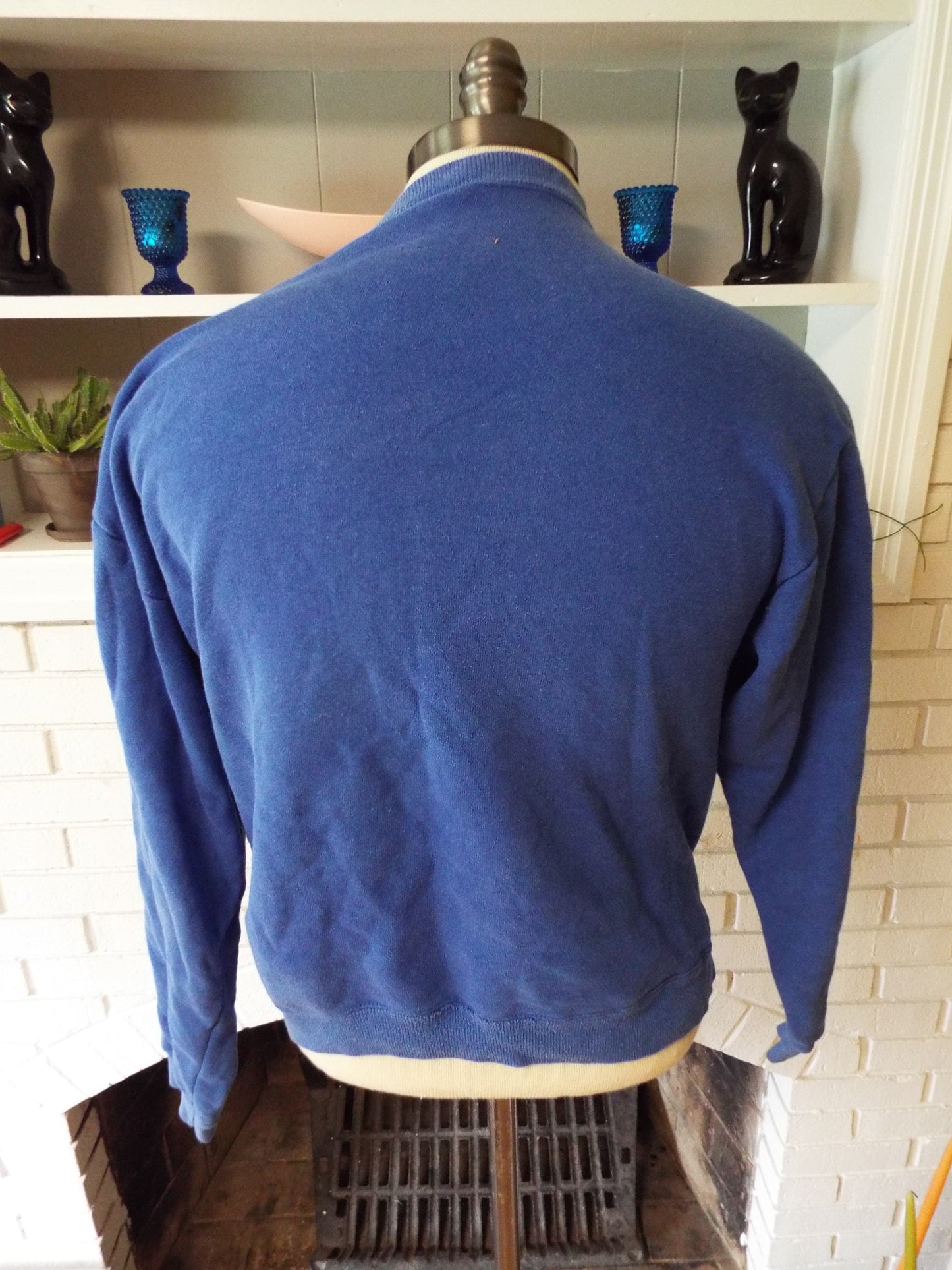 Vintage Blue Graphic Sweatshirt by Players Club