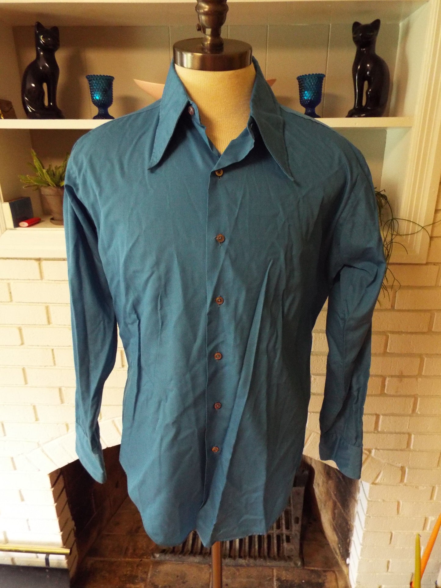 Vintage Button Down Long Sleeve Shirt by KMart