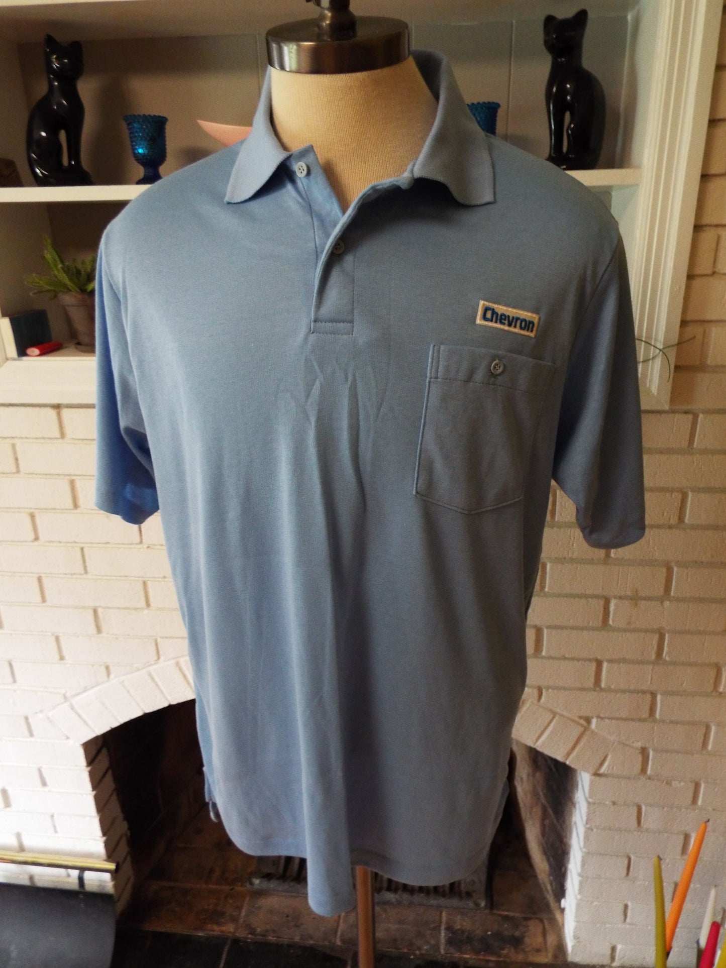 Vintage Short Sleeve Chevron Polo Shirt by Cintas