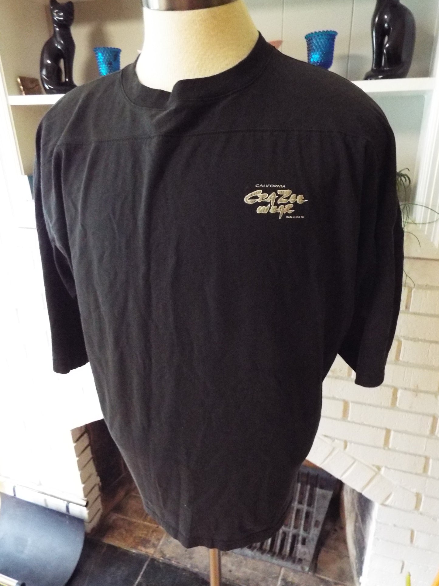 Vintage Black California Crazee Wear T Shirt