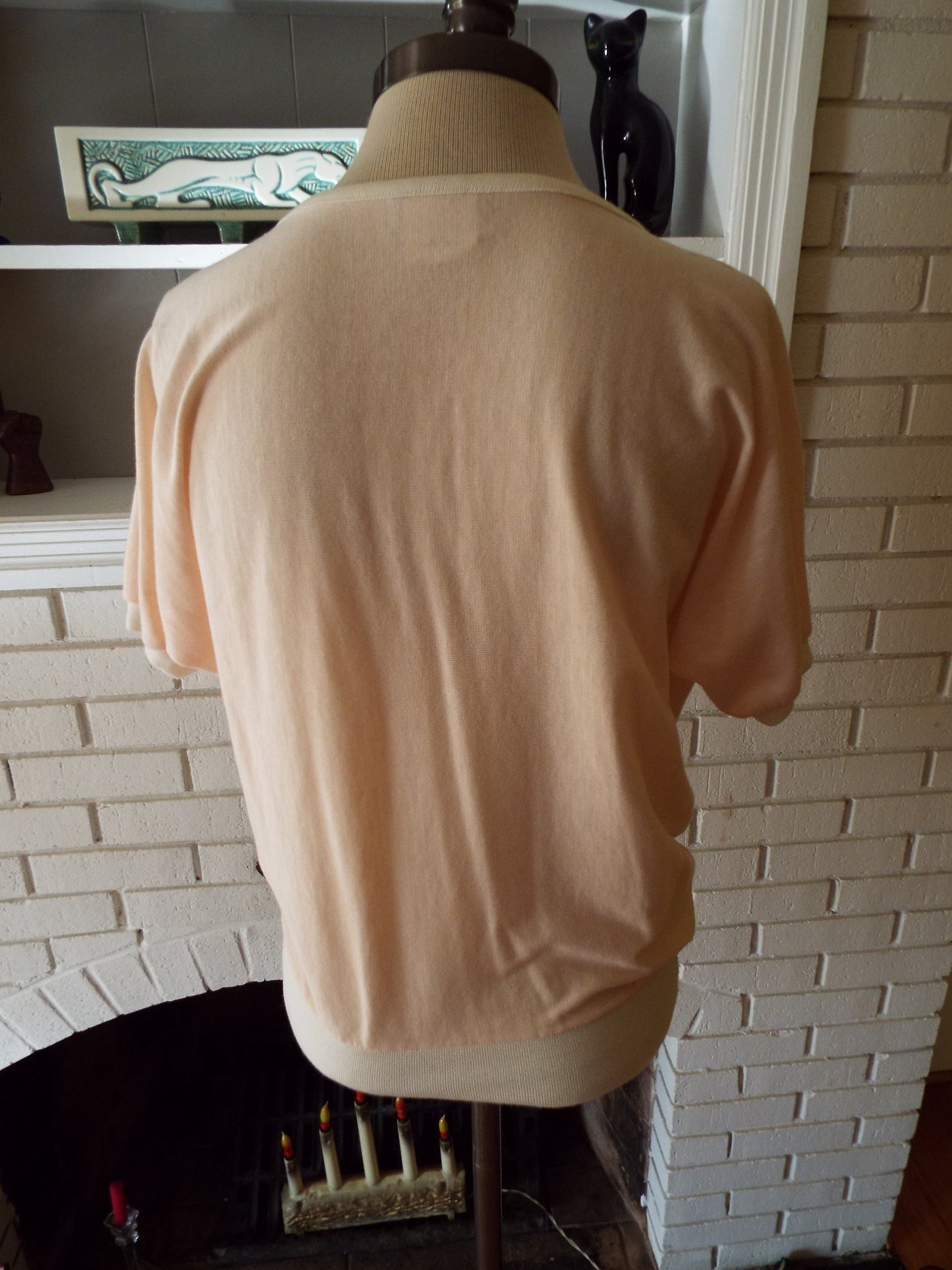 Vintage Short Sleeve Pink Blouse by Donnkenny