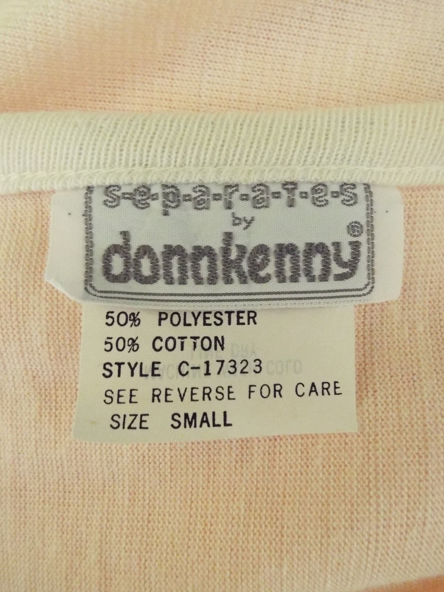 Vintage Short Sleeve Pink Blouse by Donnkenny