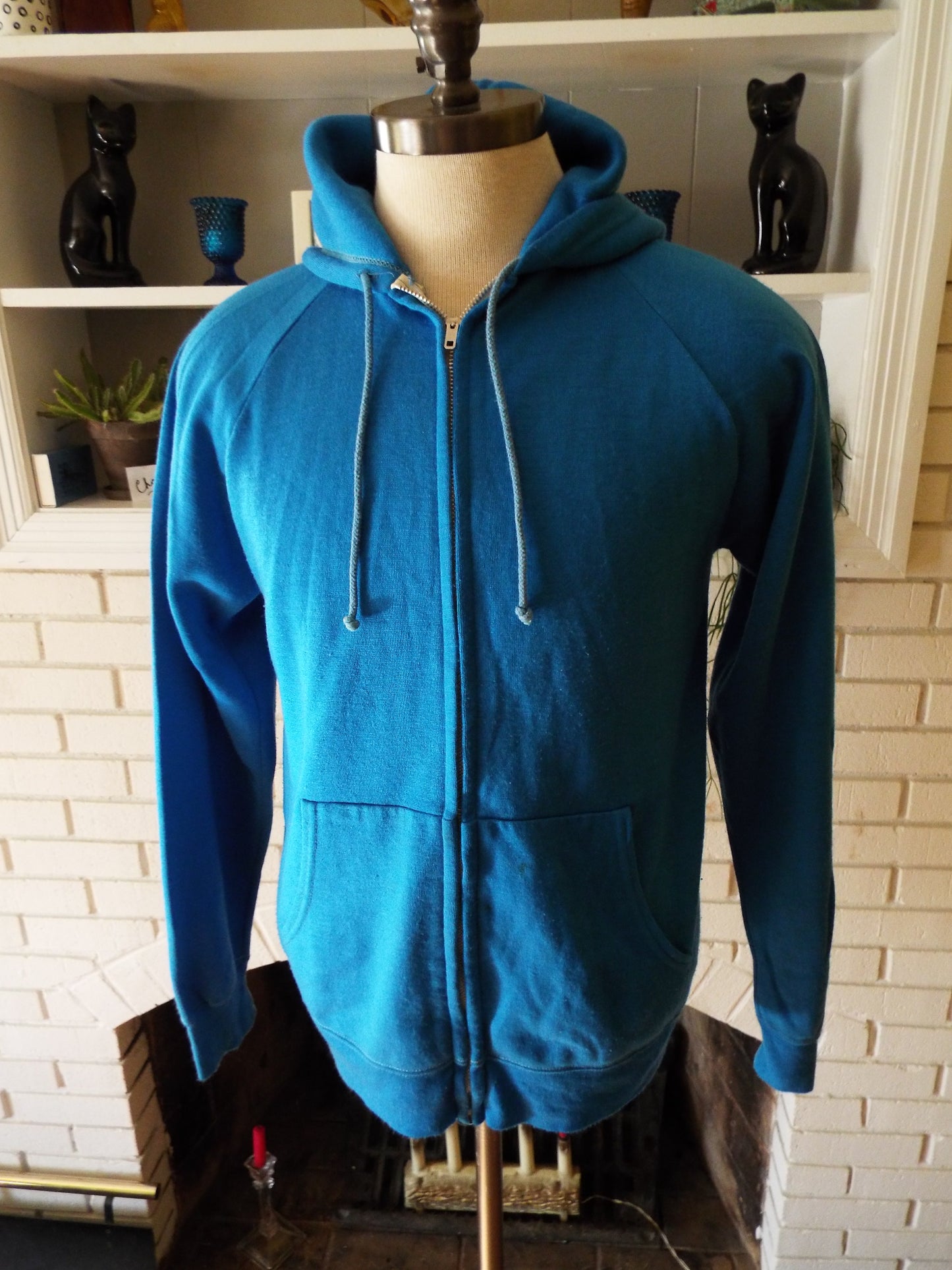 Vintage Electric Blue Hoodie Sweatshirt by Head Start