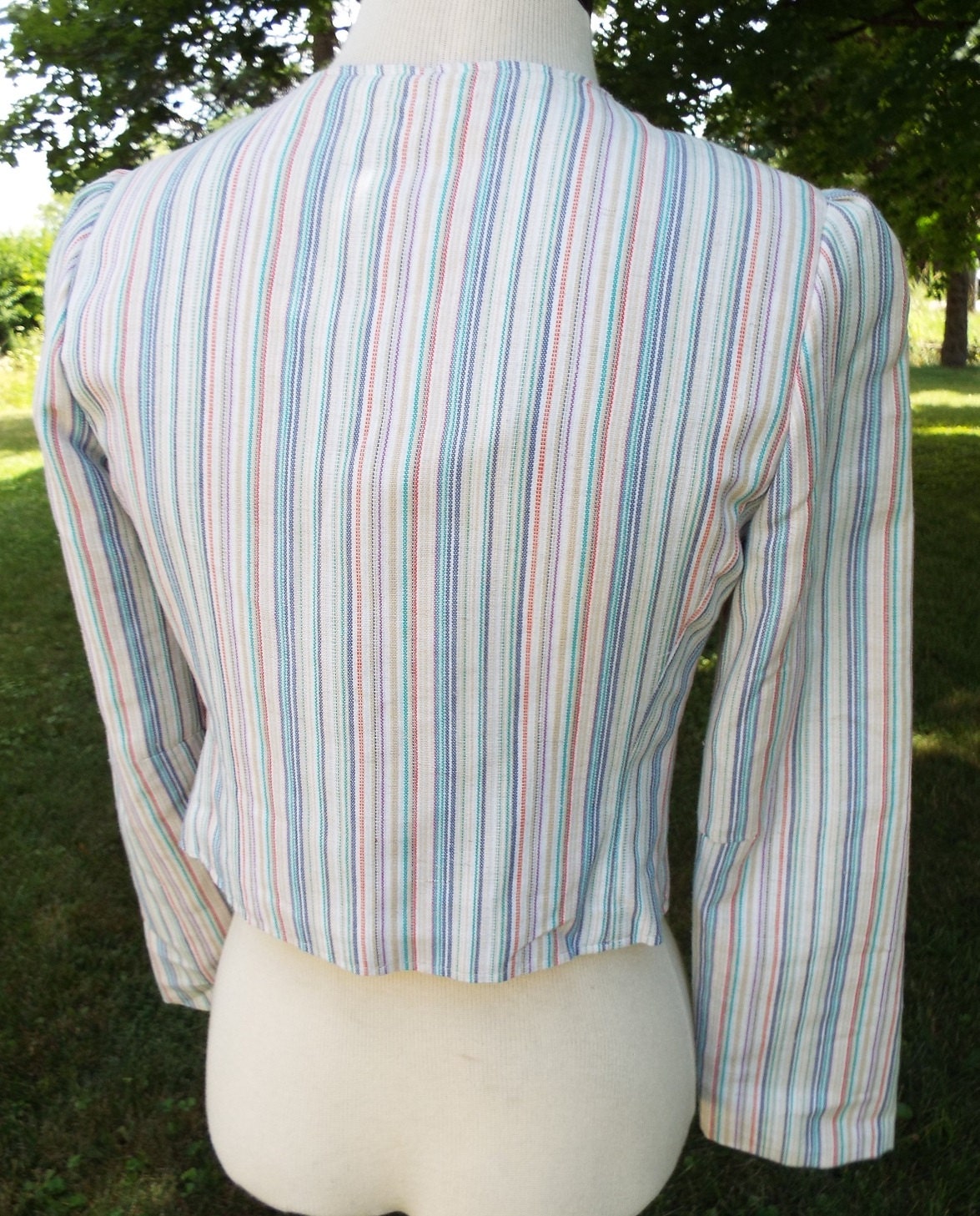 Vintage Women's Striped Blazer by Pete for Pandora