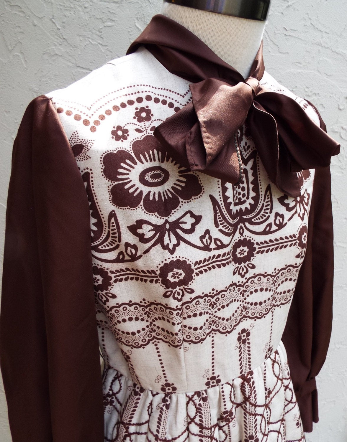 Vintage Long Sleeve Dress by Oscar de La Renta