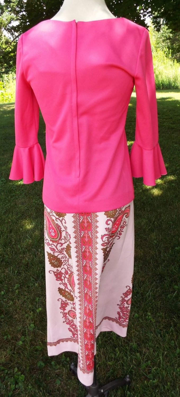 Vintage Skirt and Blouse Set by Miss Shaheen