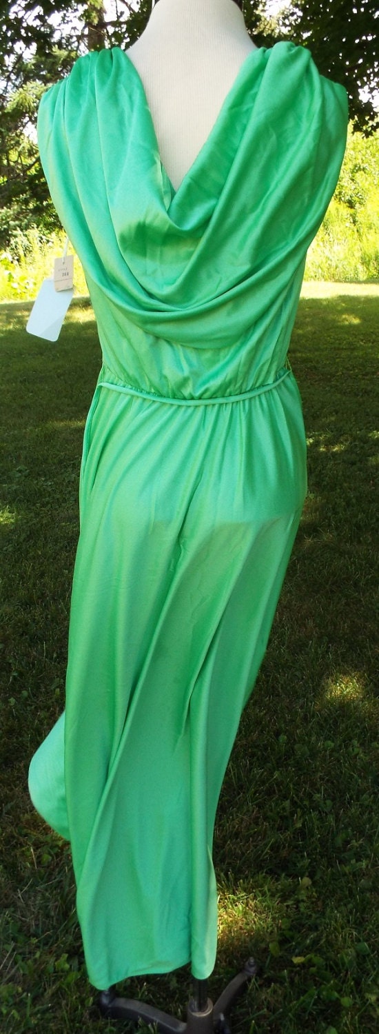 Vintage UNWORN Sleeveless Green Dress by Vogue