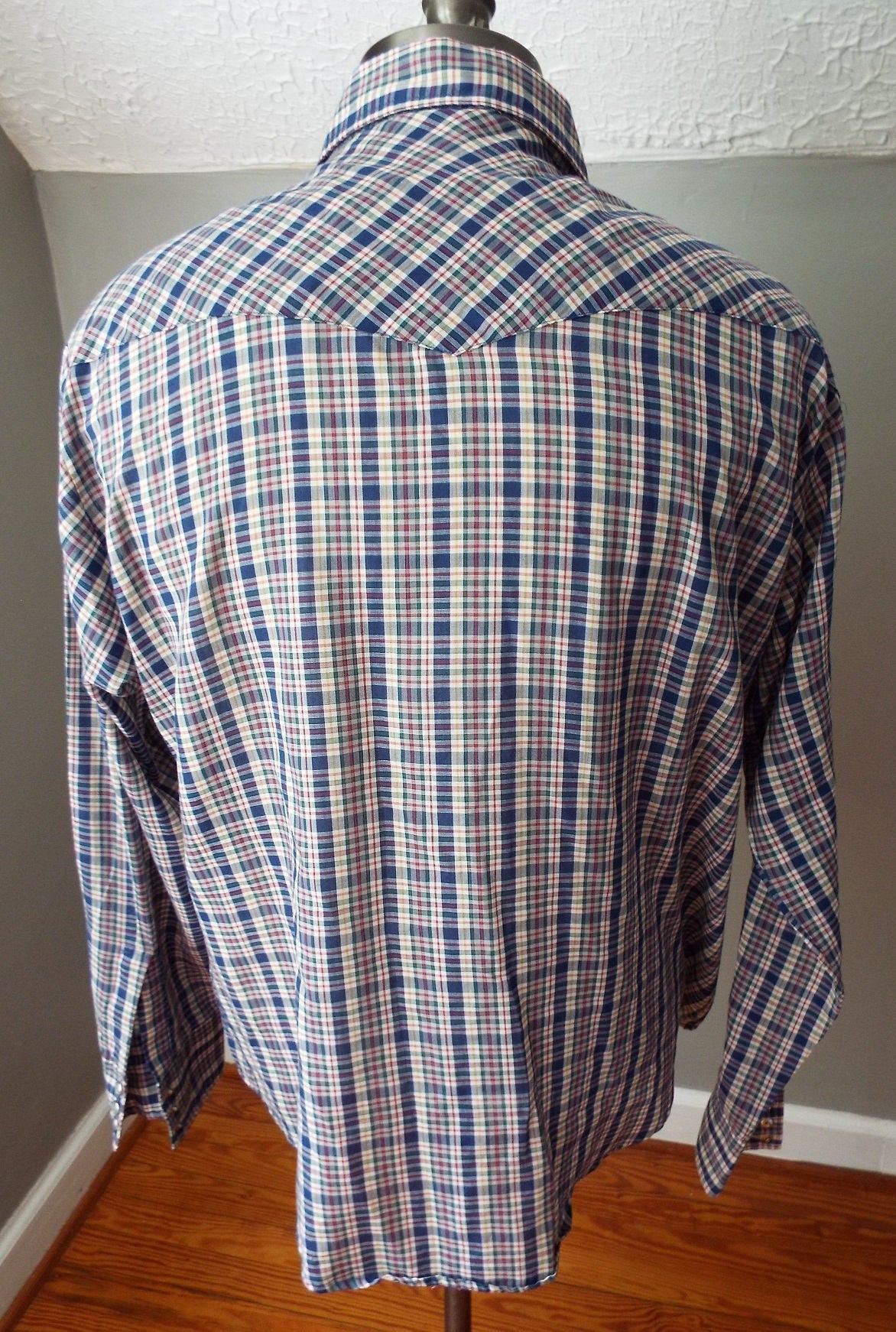 Vintage Long Sleeve Western Snap Shirt by Arrow Western Wear