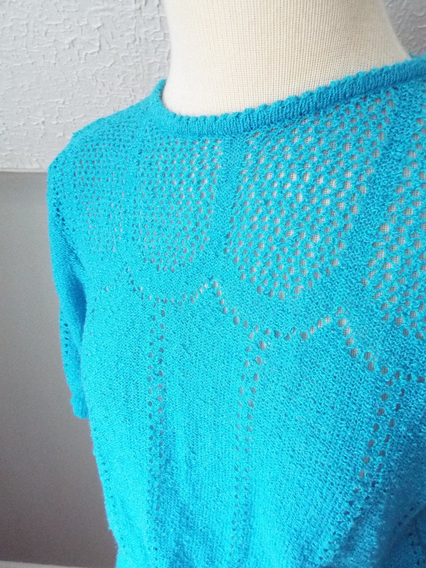 Vintage Short Sleeve Knit Dress by Just Mort