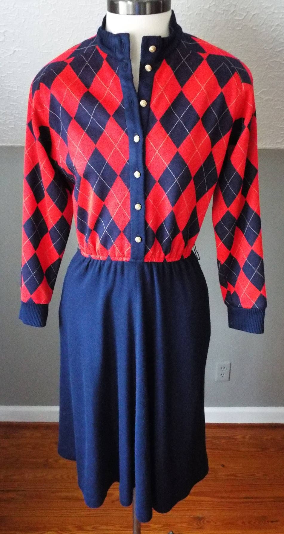 Amazing Vintage Long Sleeve Dress by Dorothy Samuel