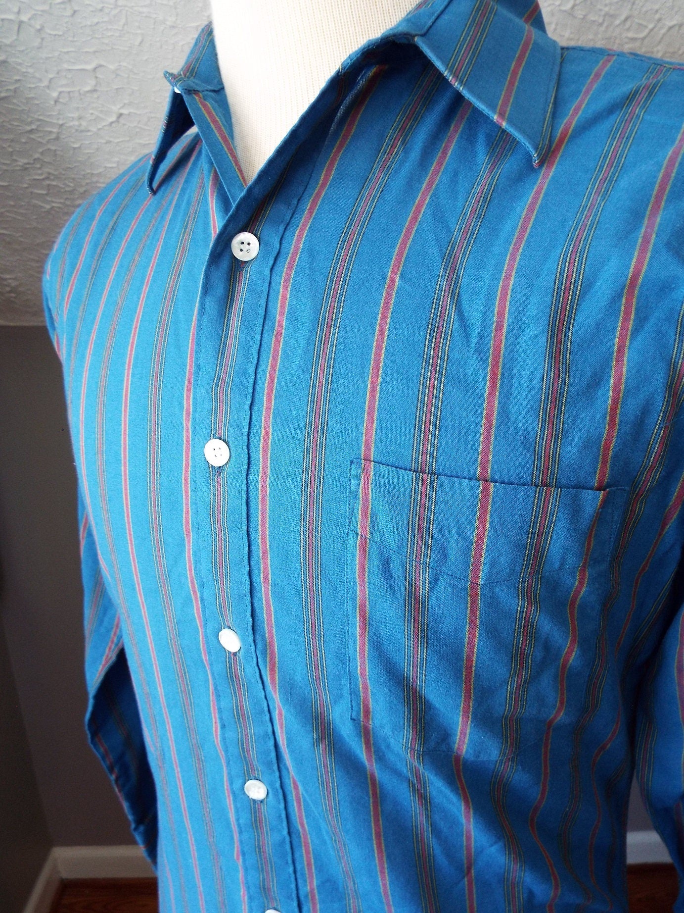 Vintage Long Sleeve Button Down Shirt by Manhattan