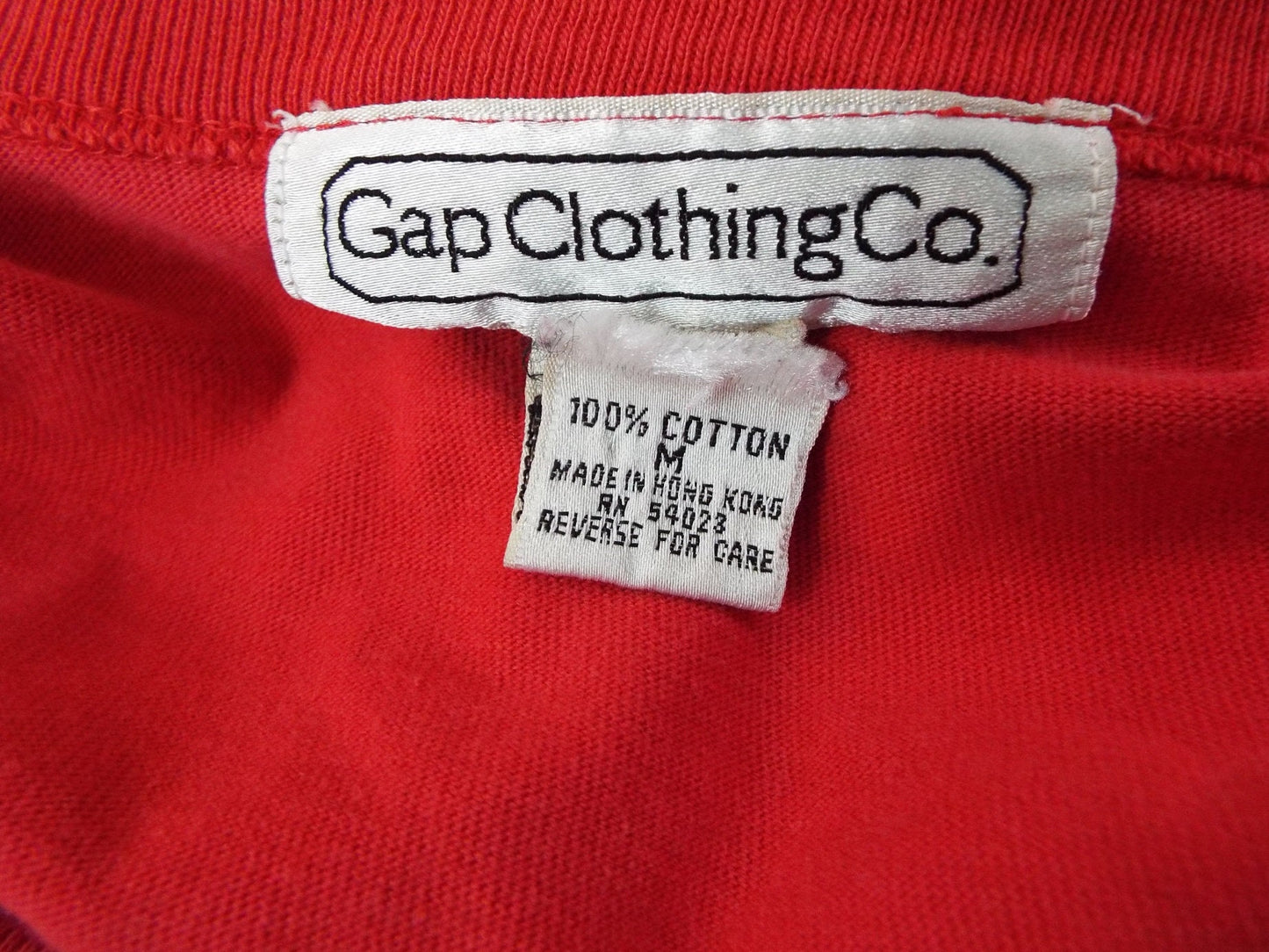 Vintage Long Sleeve Vee Neck T Shirt by Gap Clothing Co.