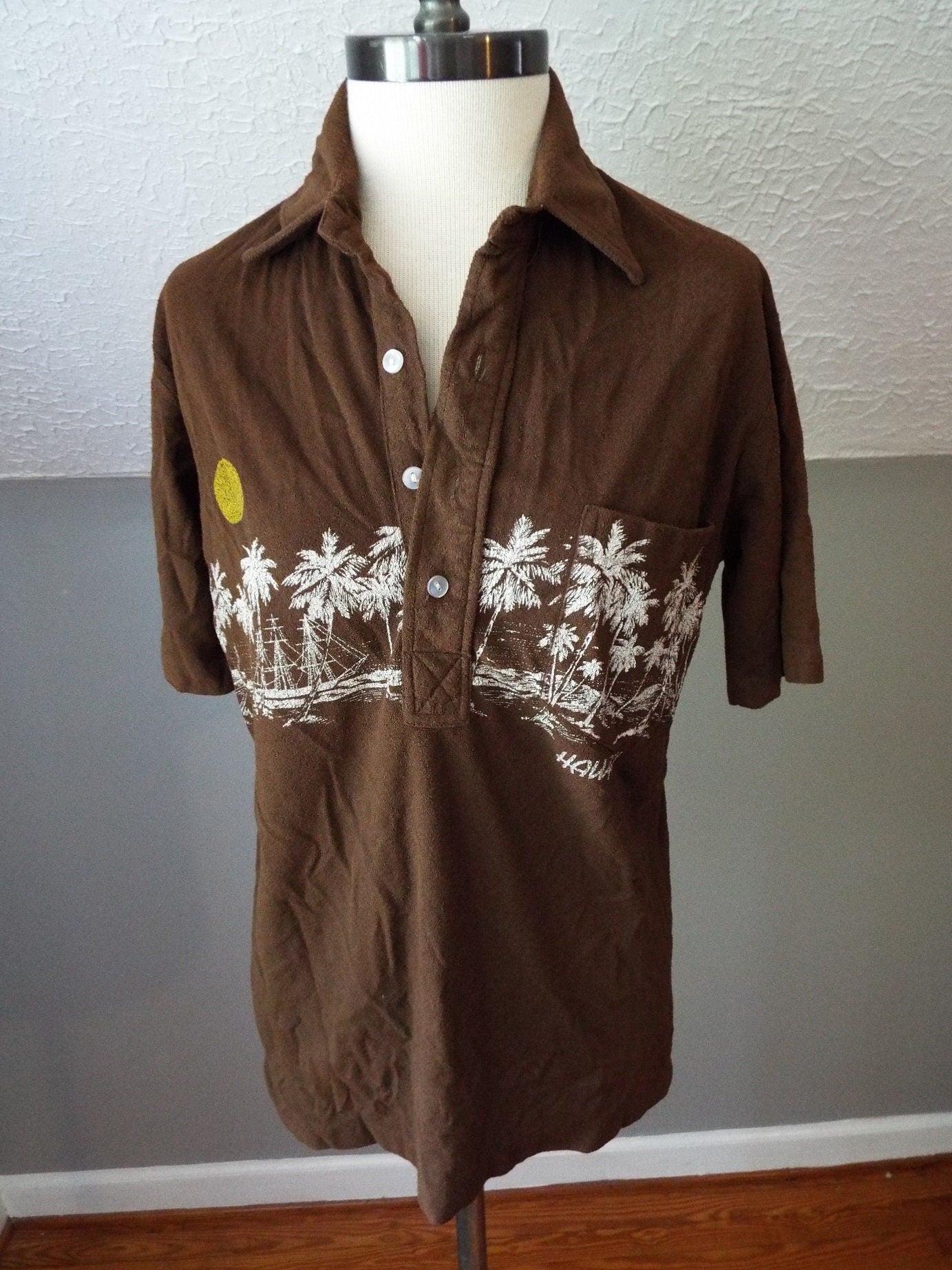 Vintage Short Sleeve Polo Shirt by Nui Nalo