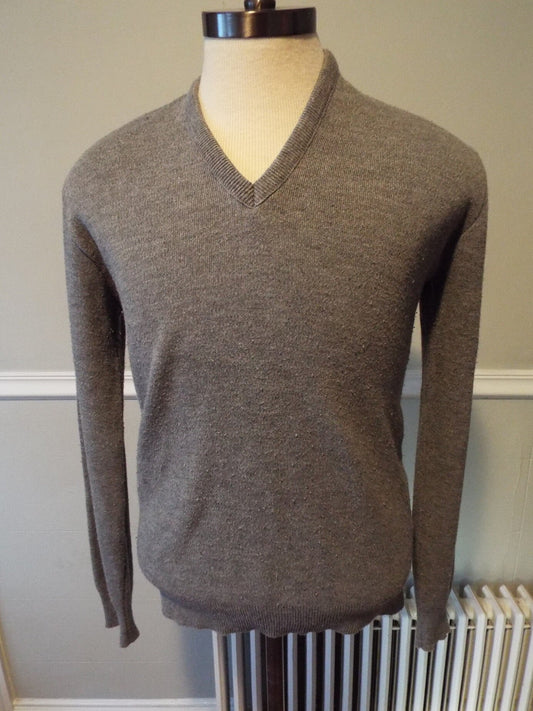Vintage Long Sleeve Vee Neck Sweater by Robert Bruce