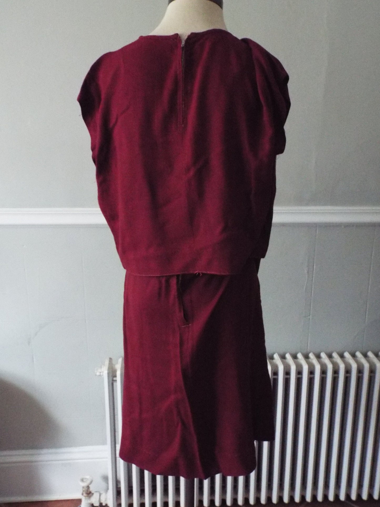 Vintage Handmade Skirt, Blouse, and Jacket Set