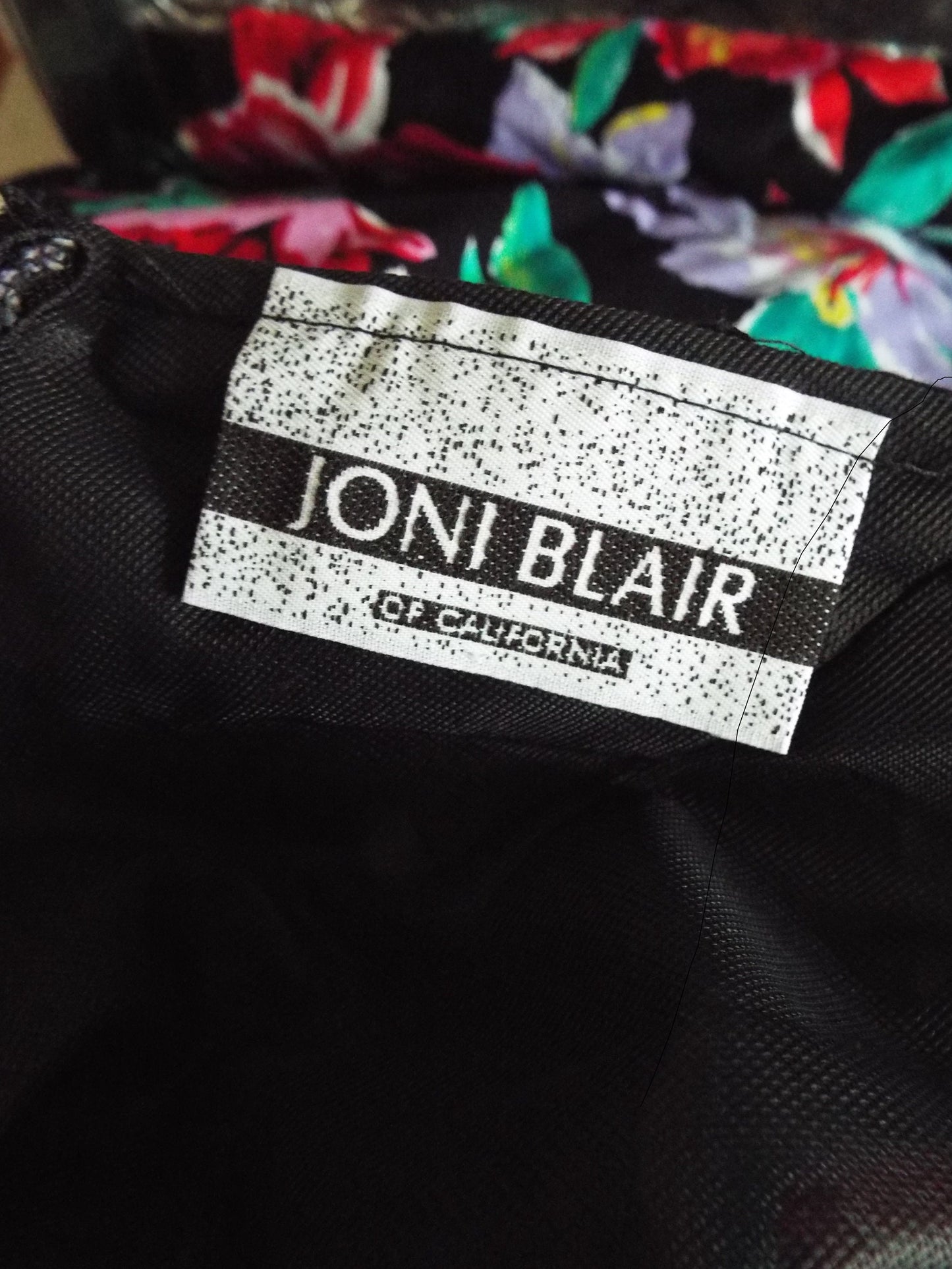 Vintage Sleeveless Floral Print Gown by Joni Blair