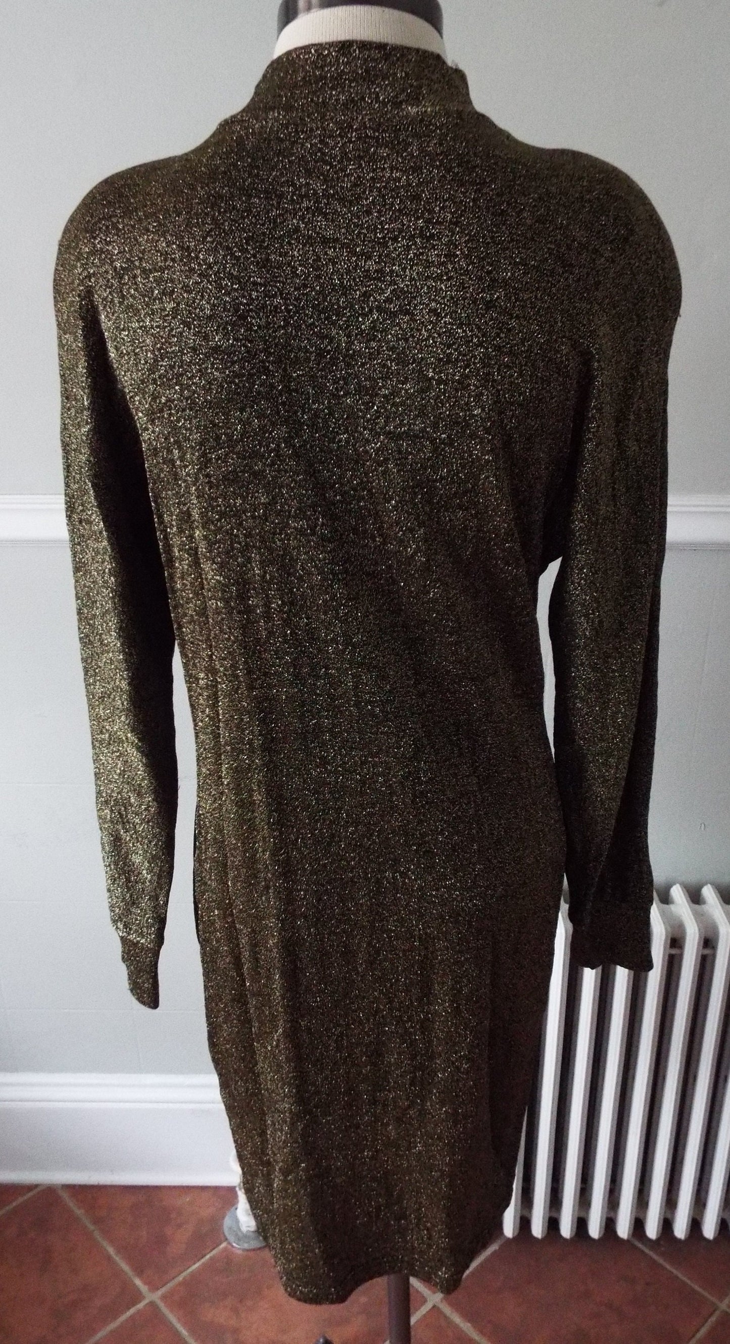 Vintage Long Sleeve Evening Gown by Ann Tjian for Kenar 2