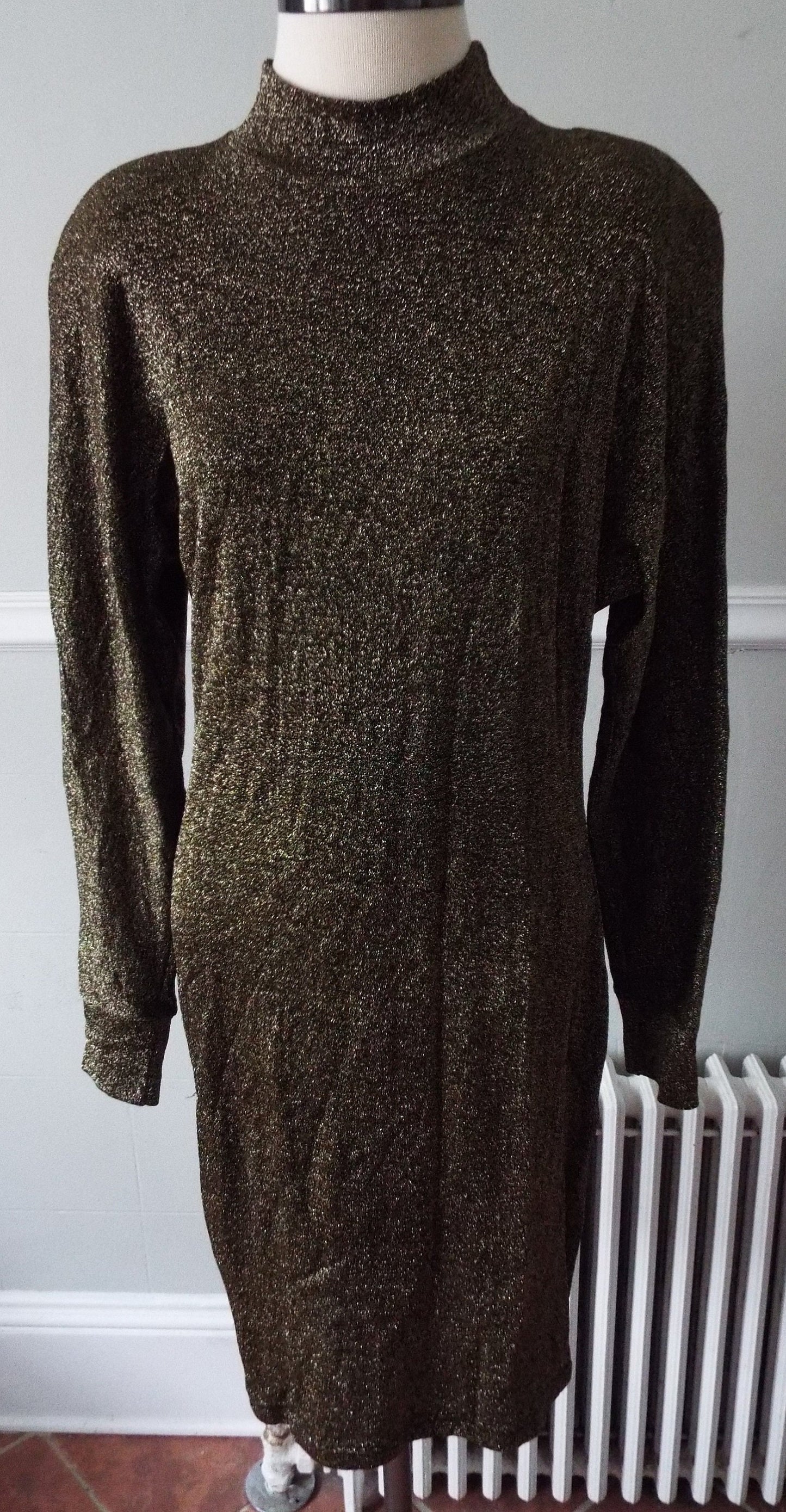 Vintage Long Sleeve Evening Gown by Ann Tjian for Kenar 2