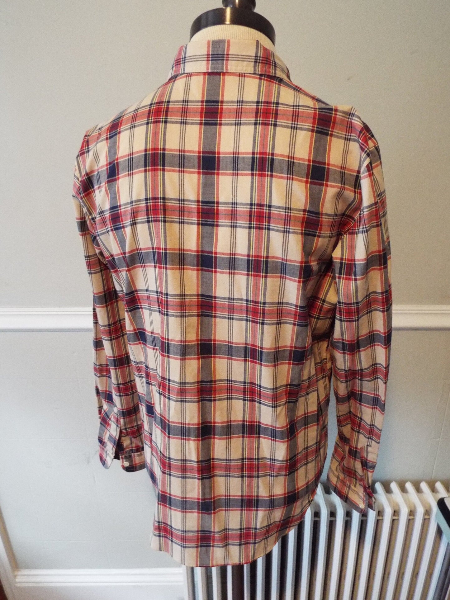 Vintage Long Sleeve Plaid Blouse by Levi Strauss and Co