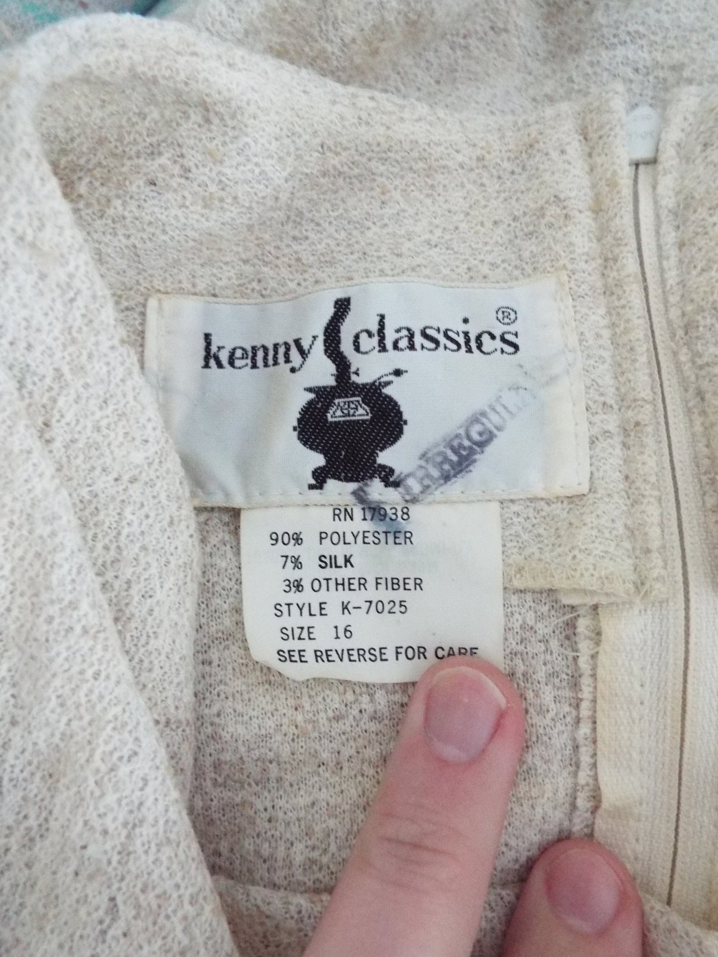 Vintage Long Sleeve Dress by Kenny Classics