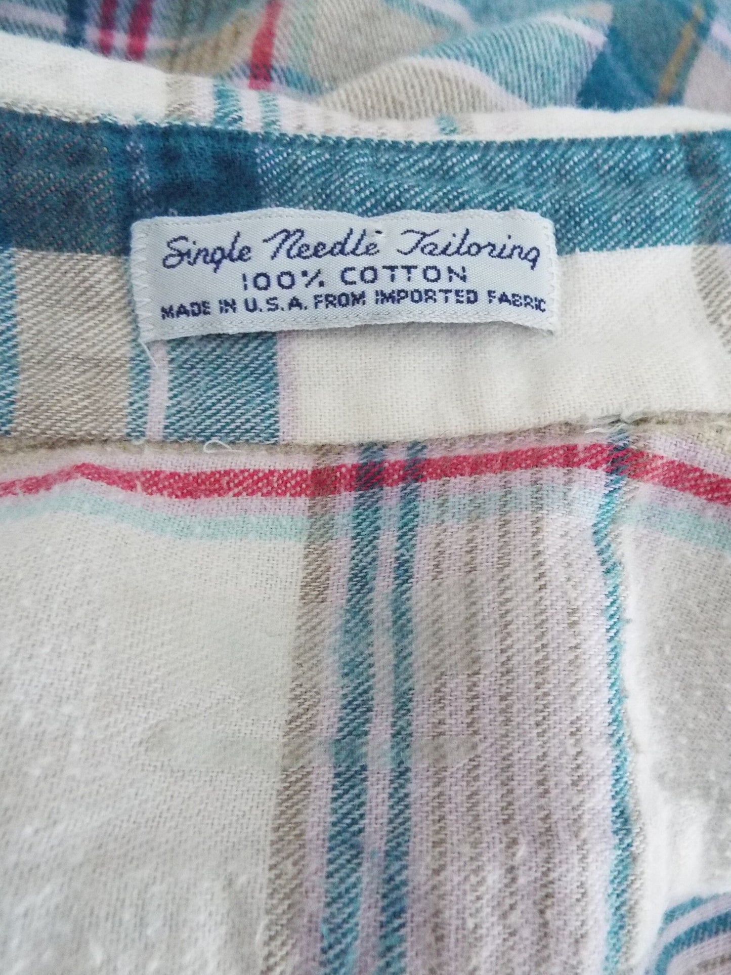Vintage Long Sleeve Flannel Striped Shirt