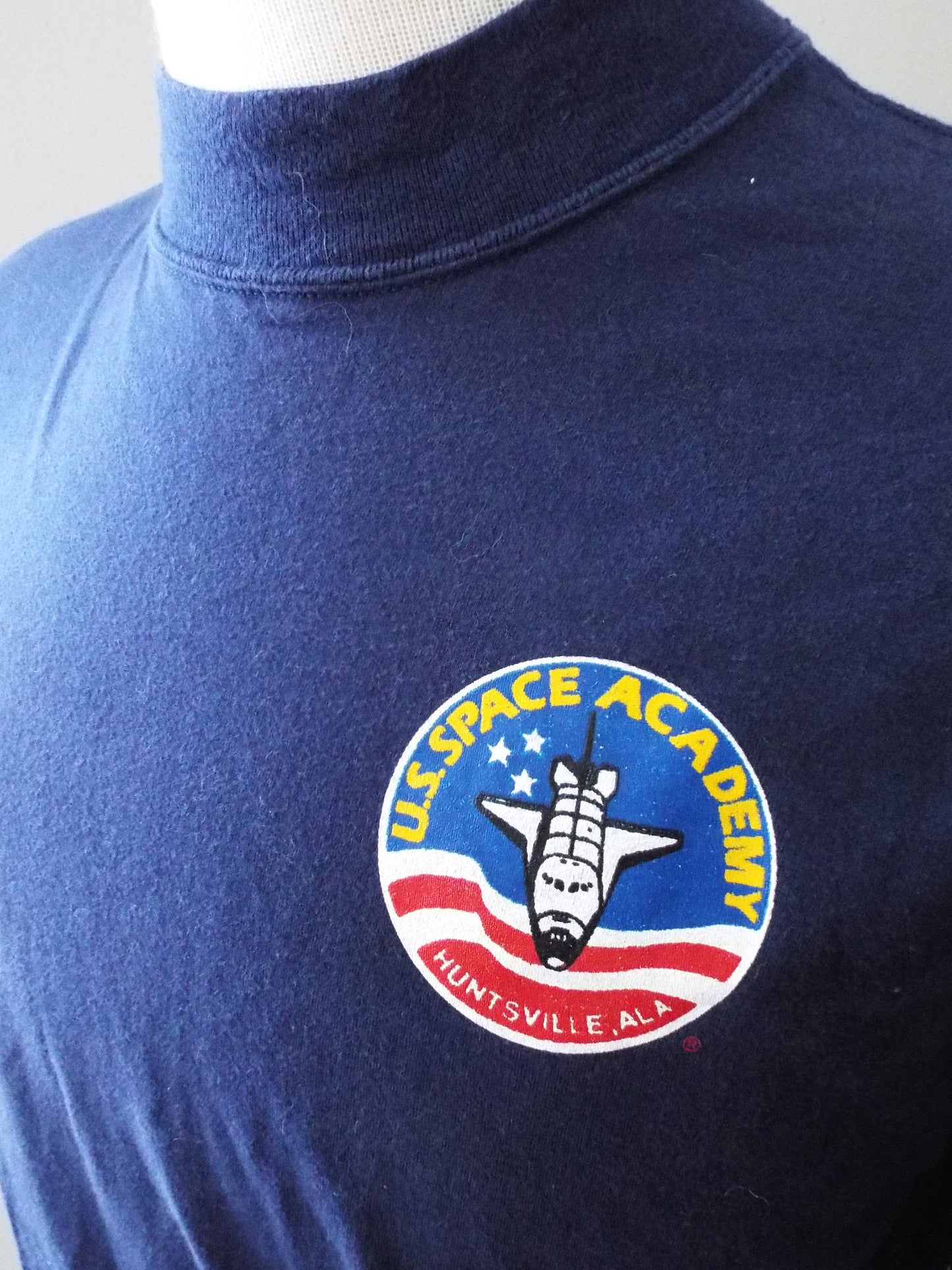 Vintage Long Sleeve US Space Academy T Shirt by Russell Athletic