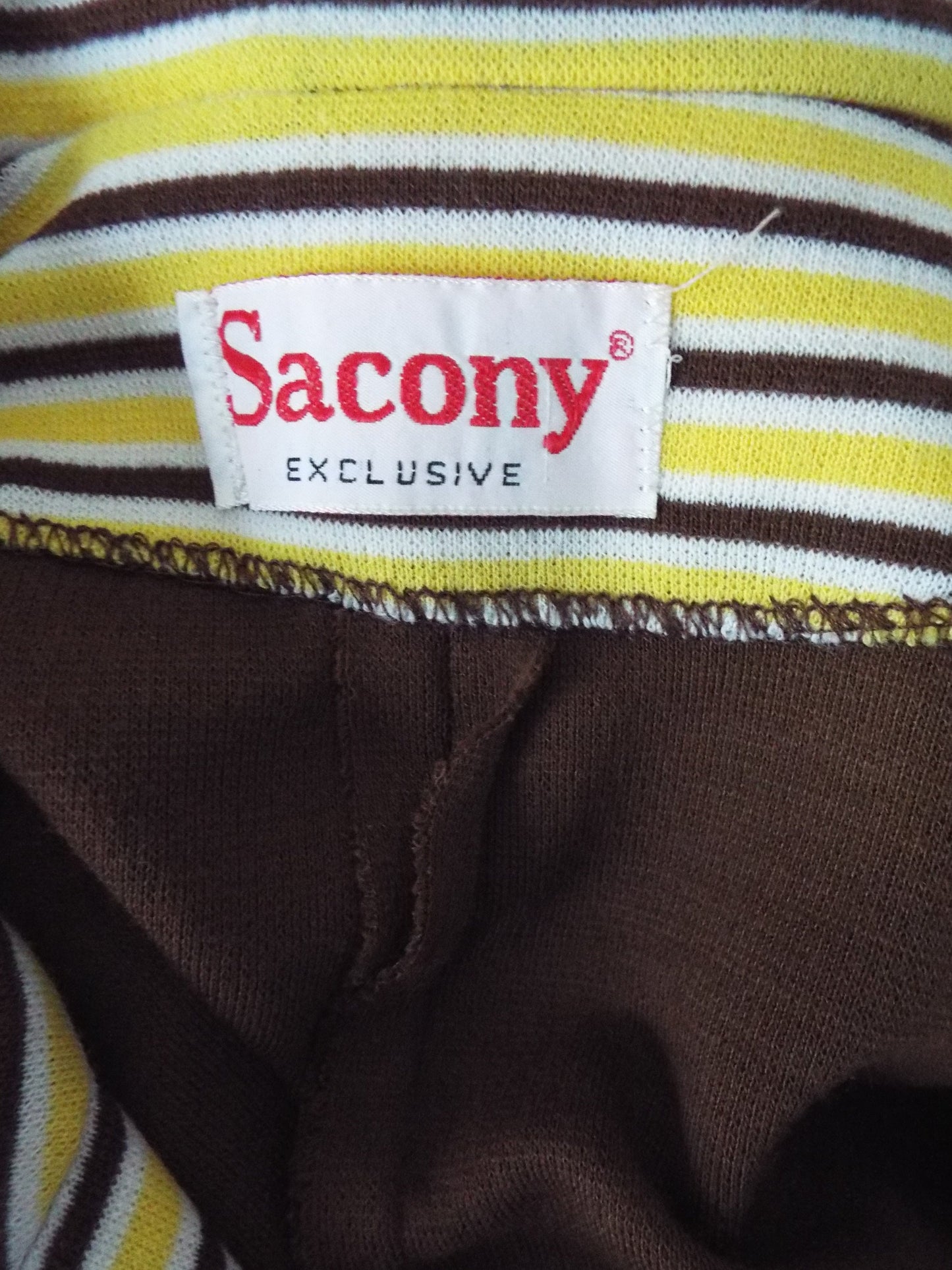 Vintage UNWORN Short Sleeve Brown Dress by Sacony