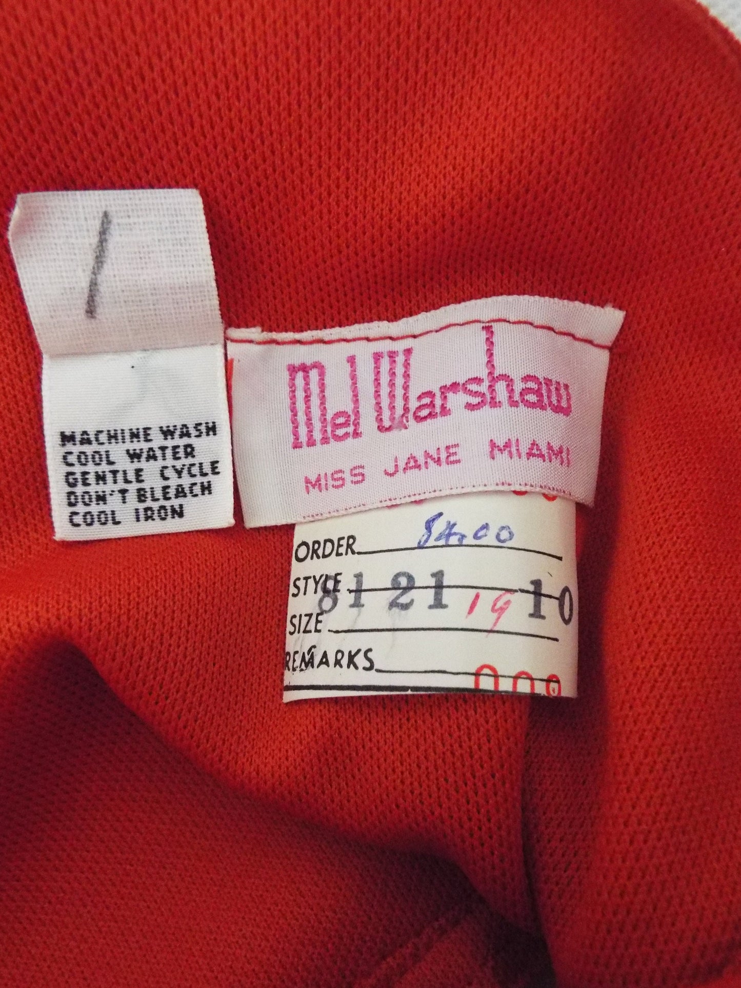 Vintage Sleeveless Orange Floral Dress by Mel Warshaw