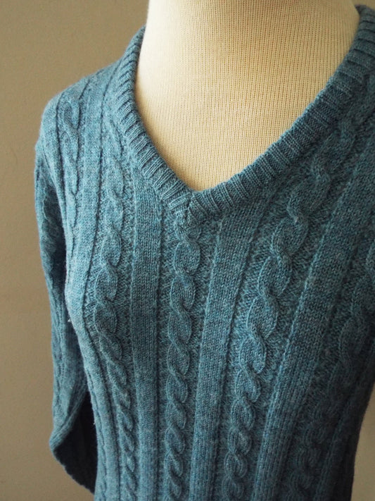 Vintage Womens Long Sleeve Blue Sweater by Jantzen
