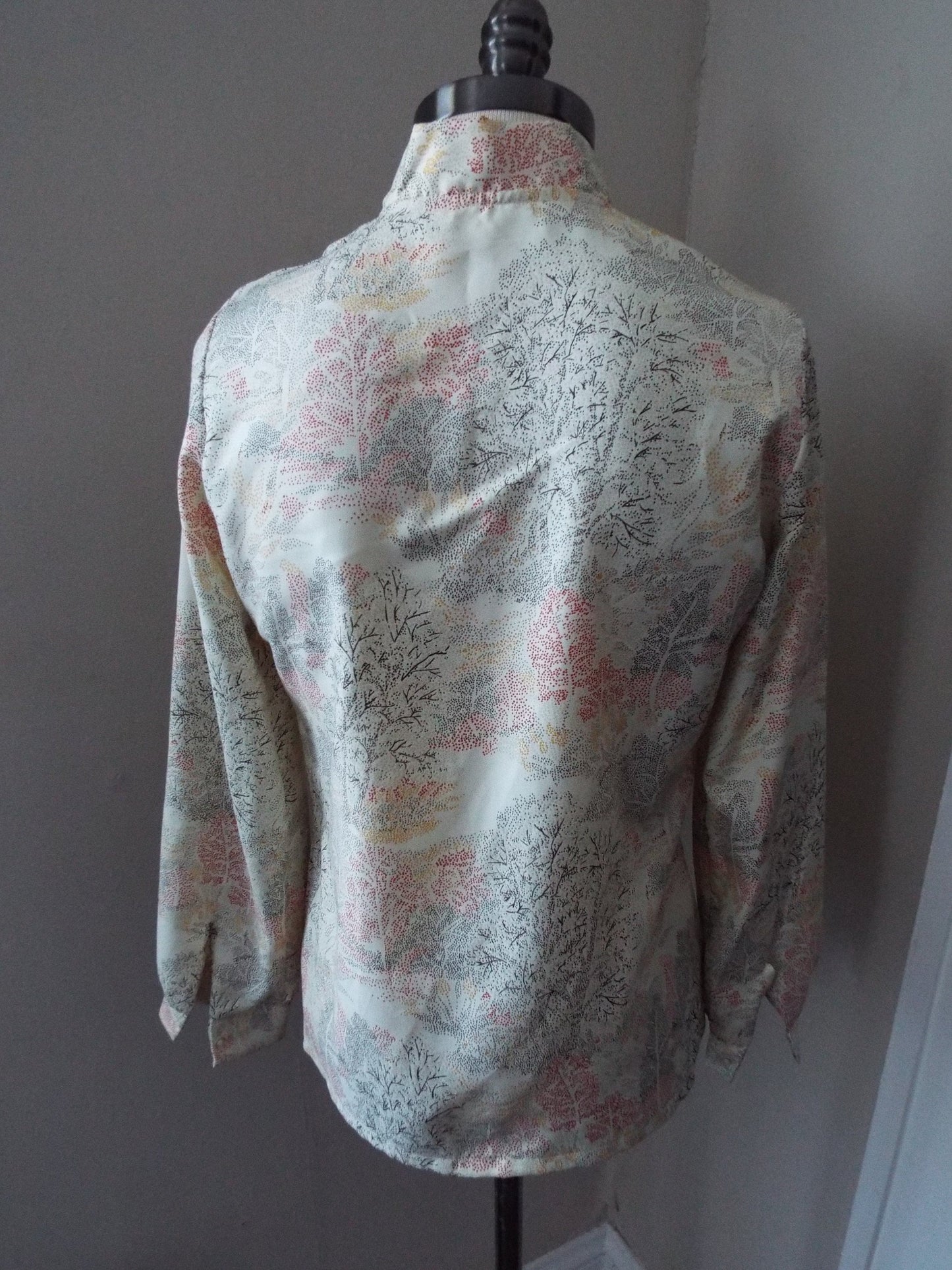 Vintage Long Sleeve Floral Print Blouse by Judy Bond