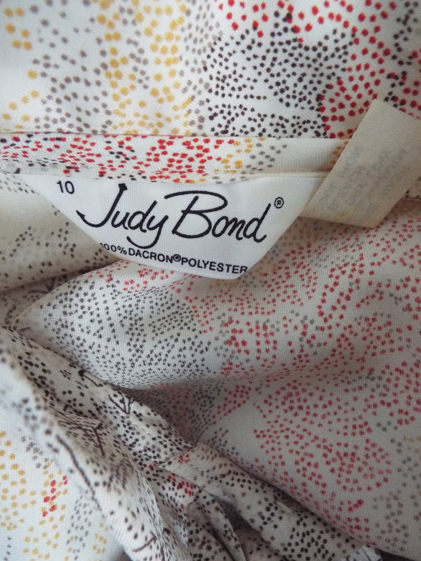Vintage Long Sleeve Floral Print Blouse by Judy Bond