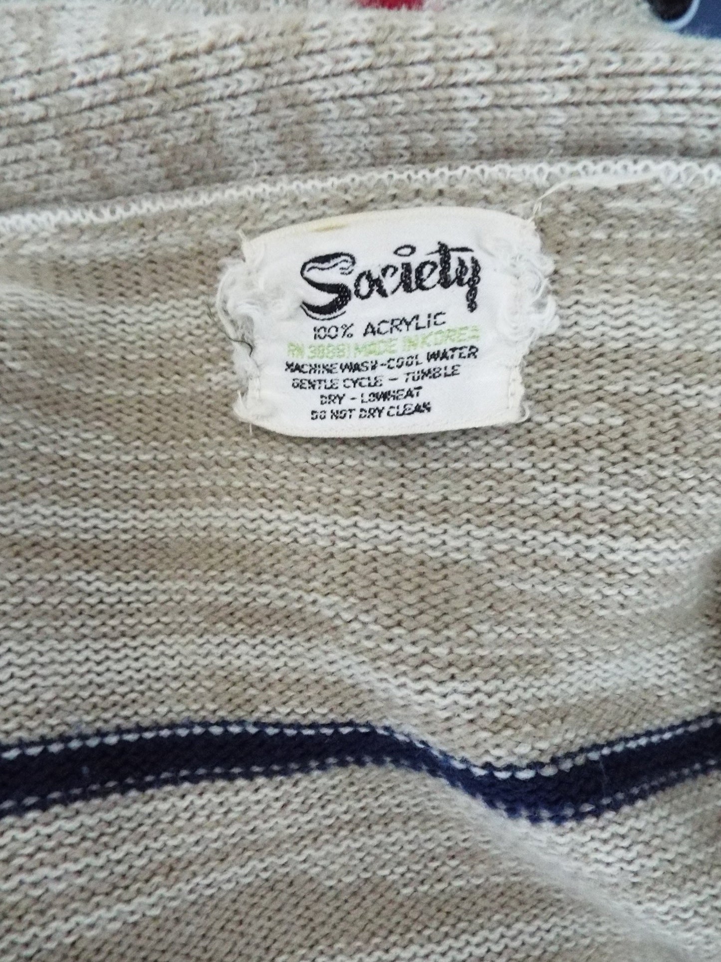 Vintage Long Sleeve Sweater by Society