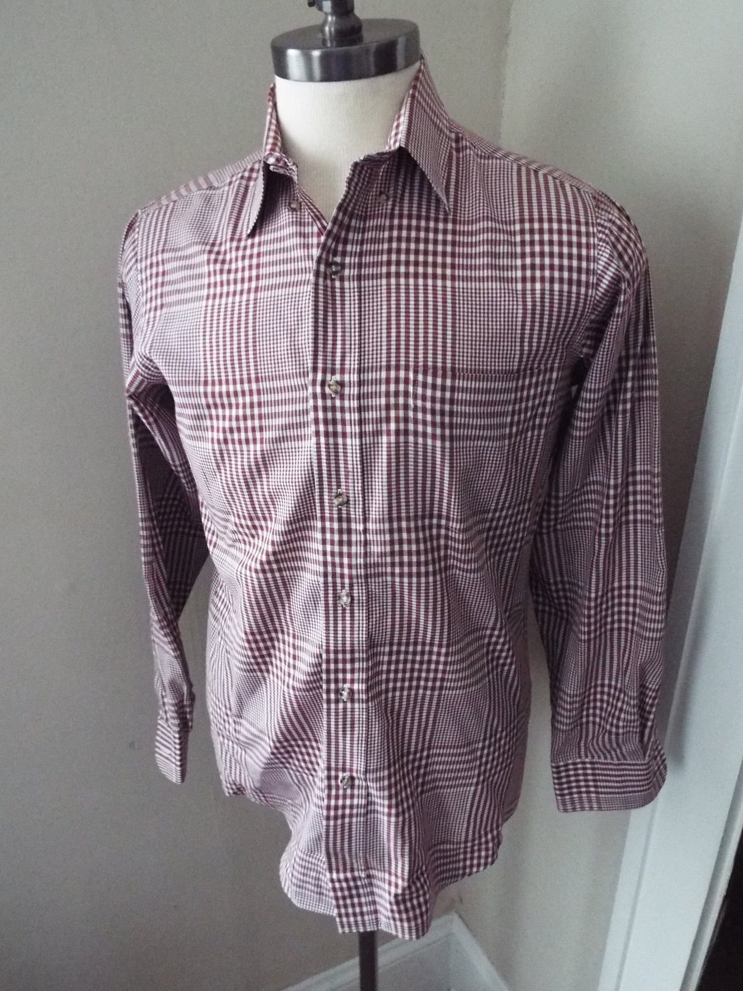 Vintage Long Sleeve Button Down Plaid Shirt by Lee
